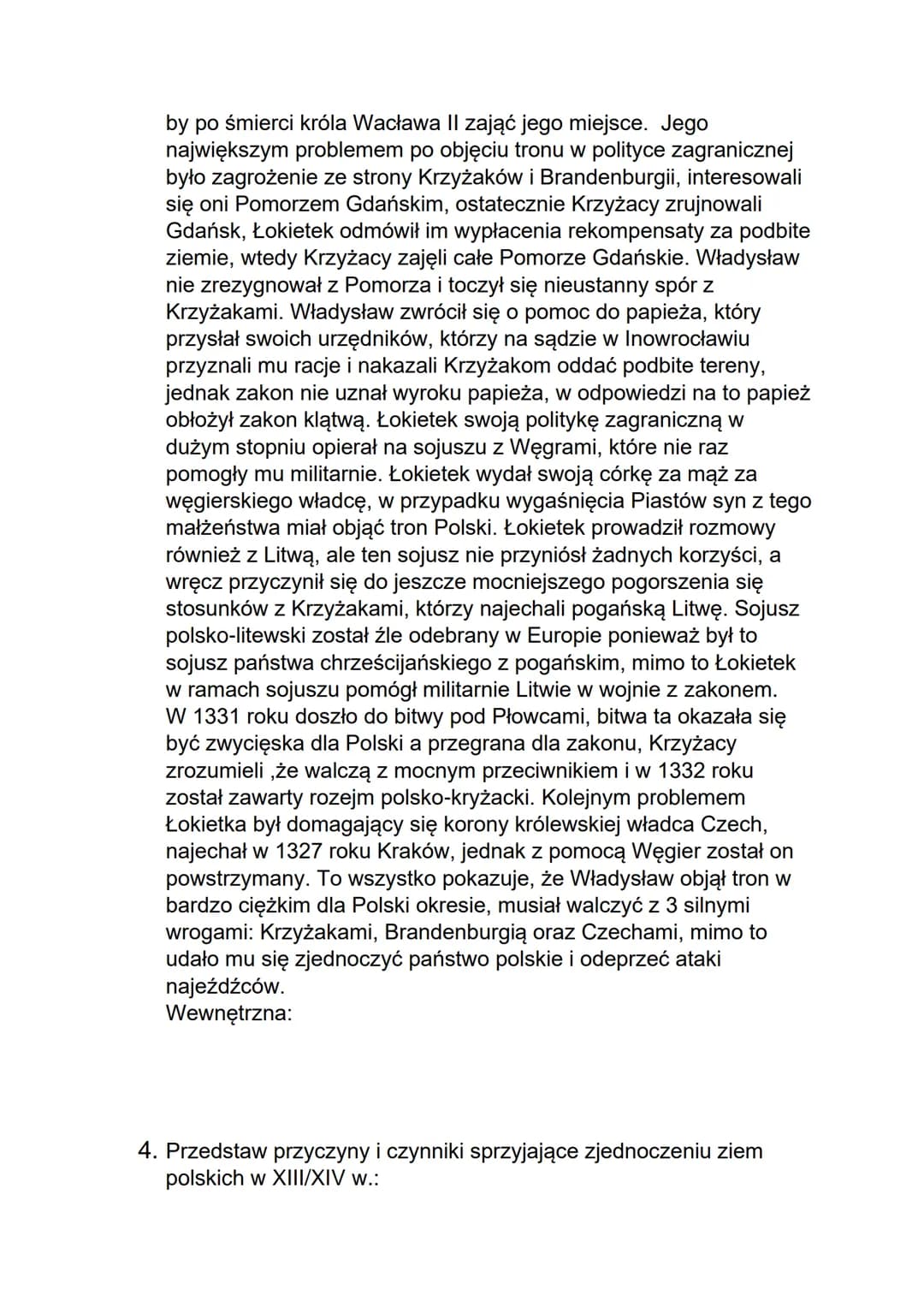 1. Wyjaśnij:
●
przywilej generalny - przywilej dotyczący całej grupy społecznej a
nie konkretnej osoby.
• Zasadźca- osoba zajmująca się zbie