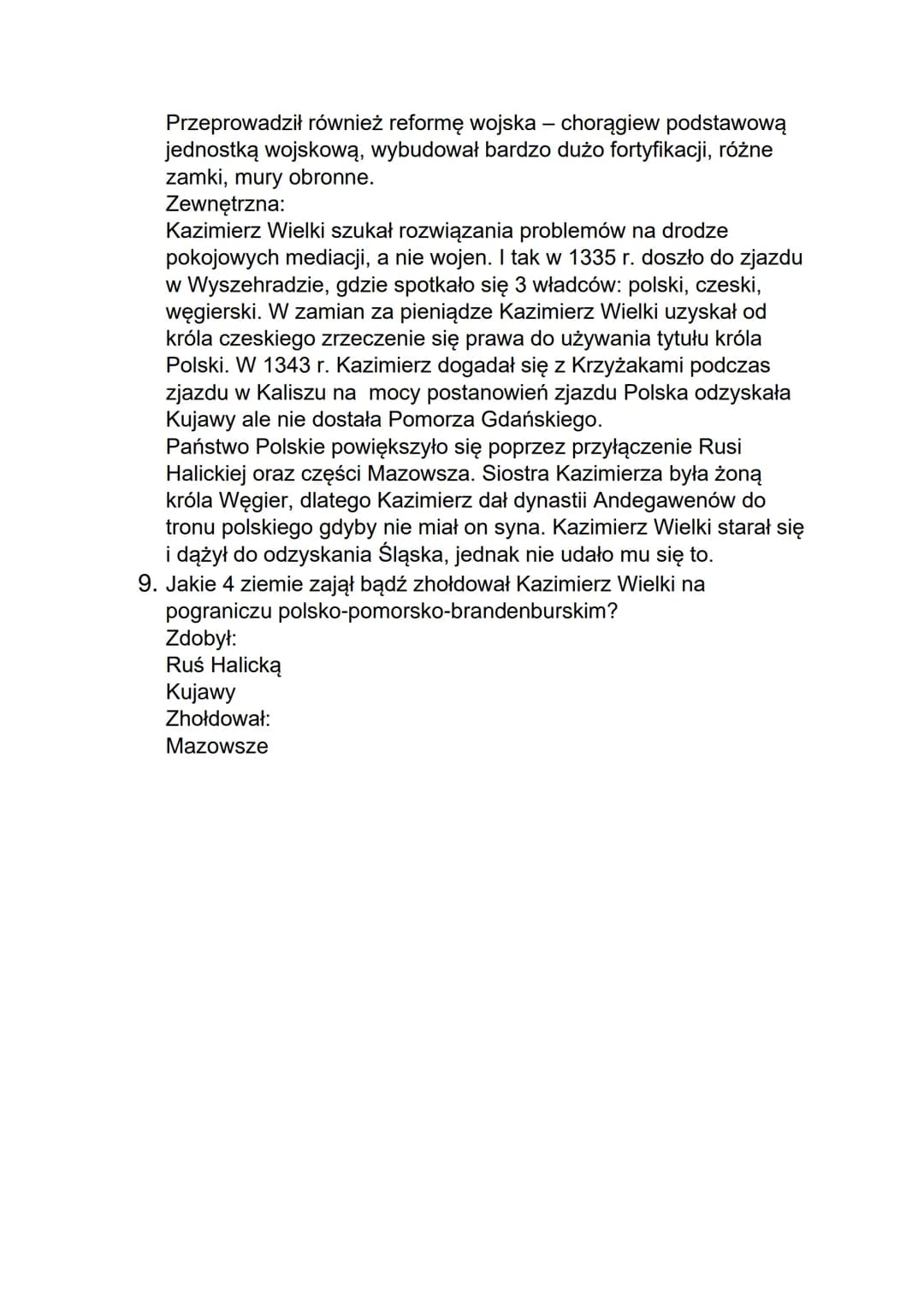 1. Wyjaśnij:
●
przywilej generalny - przywilej dotyczący całej grupy społecznej a
nie konkretnej osoby.
• Zasadźca- osoba zajmująca się zbie