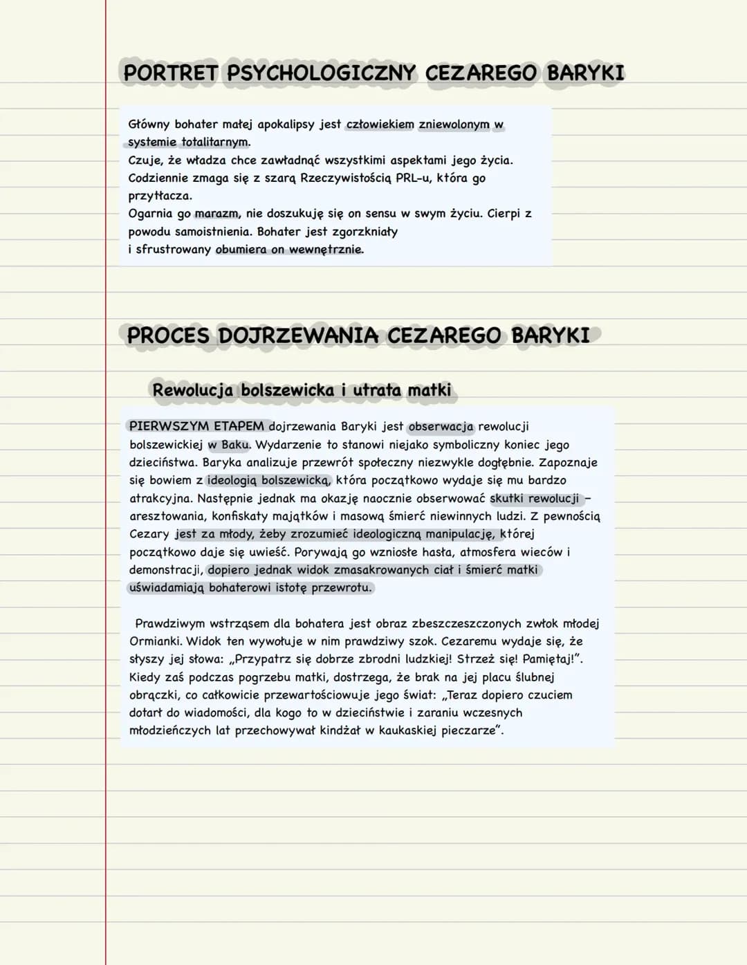 STEFAN ŻEROMSKI “PRZEDWIOŚNIE „ - opracowanie