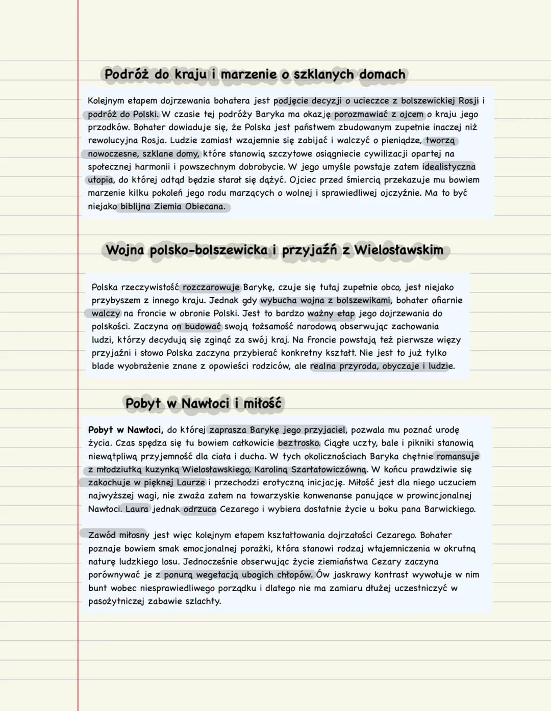 PORTRET PSYCHOLOGICZNY CEZAREGO BARYKI
Główny bohater małej apokalipsy jest człowiekiem zniewolonym w
systemie totalitarnym.
Czuje, że władz