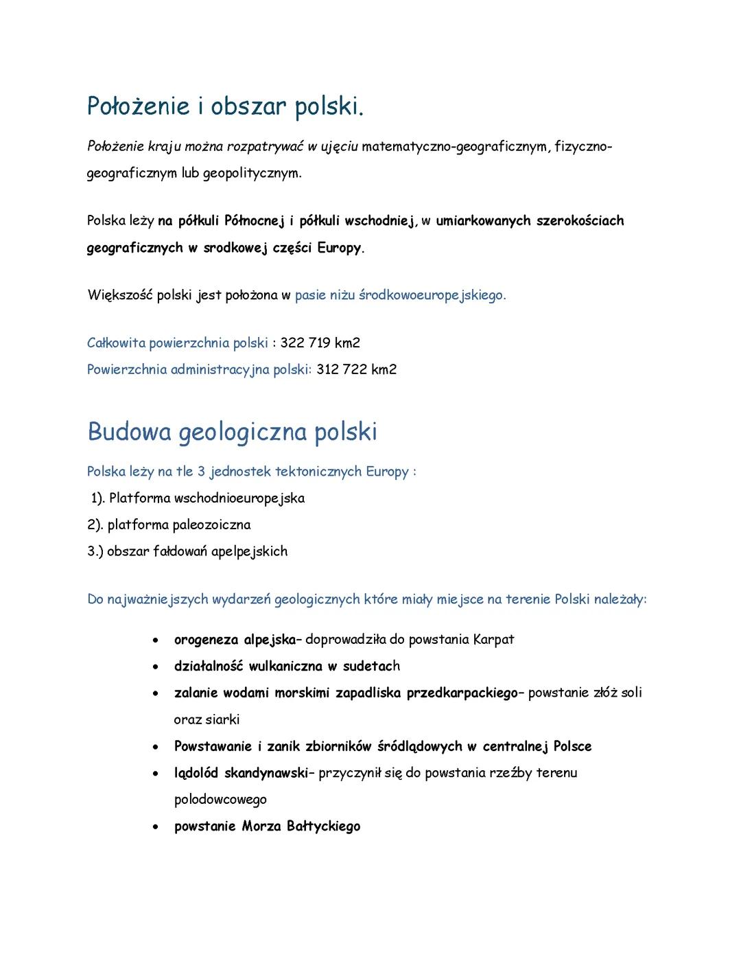 dział 1 Zróżnicowanie środowiska przyrodniczego Polski