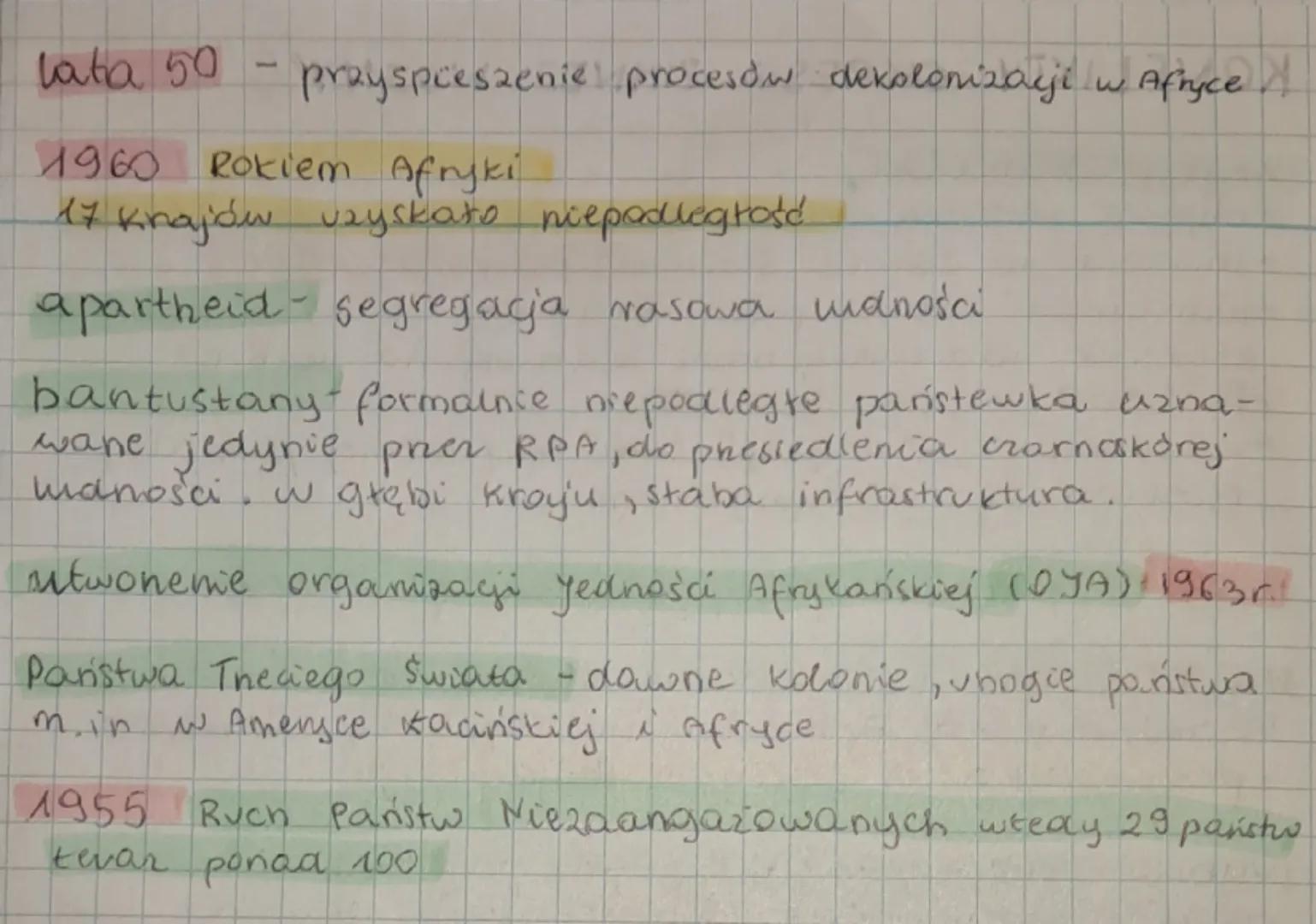 BLISKI WSCHÓD I AFRYKA PO 11
WOJNIE ŚWIATOWEJ
14 maja 1948 powstanie państwa Izrael
- Premier Dawid Ben Gurion
kibuce - zmilitaryzowane spół