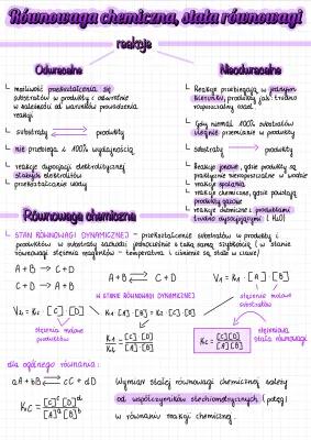 Know Równowaga chemiczna, stała równowagi  thumbnail