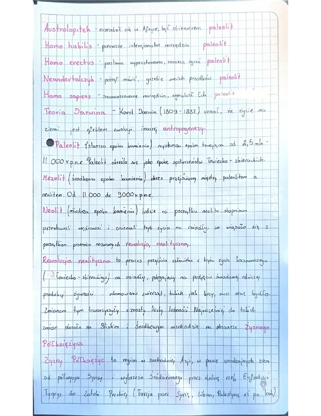 Powstanie Pierwszych Cywilizacji - Historia 1 LO (Rozszerzony)