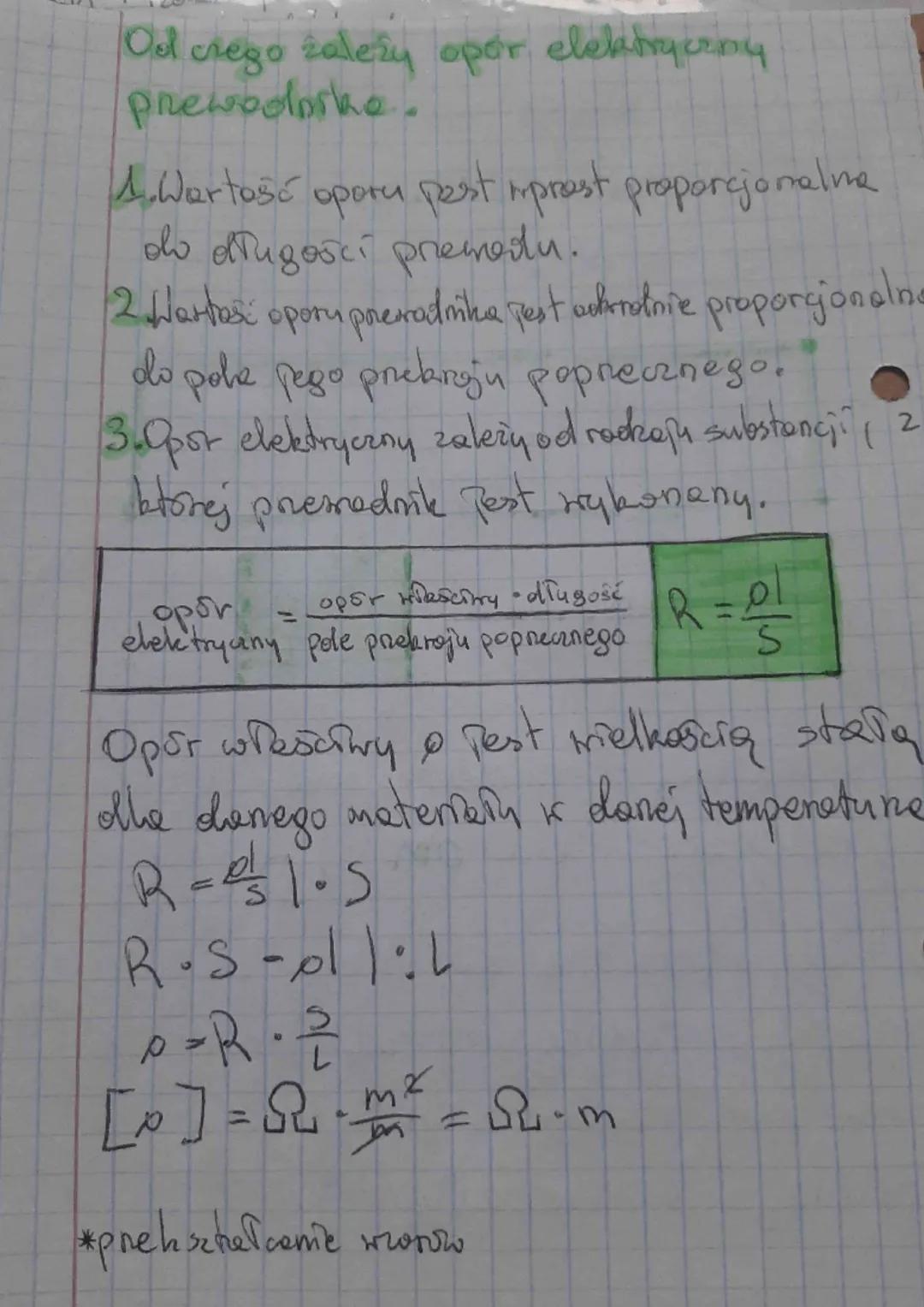 ش کرنے کے بعد
TEMAT: Opor elektryczny.
opór elektryeing
To wielkość za pomocą ktorej akrestany
jak dobne lub źle dane cielo premodzi prąd.
@