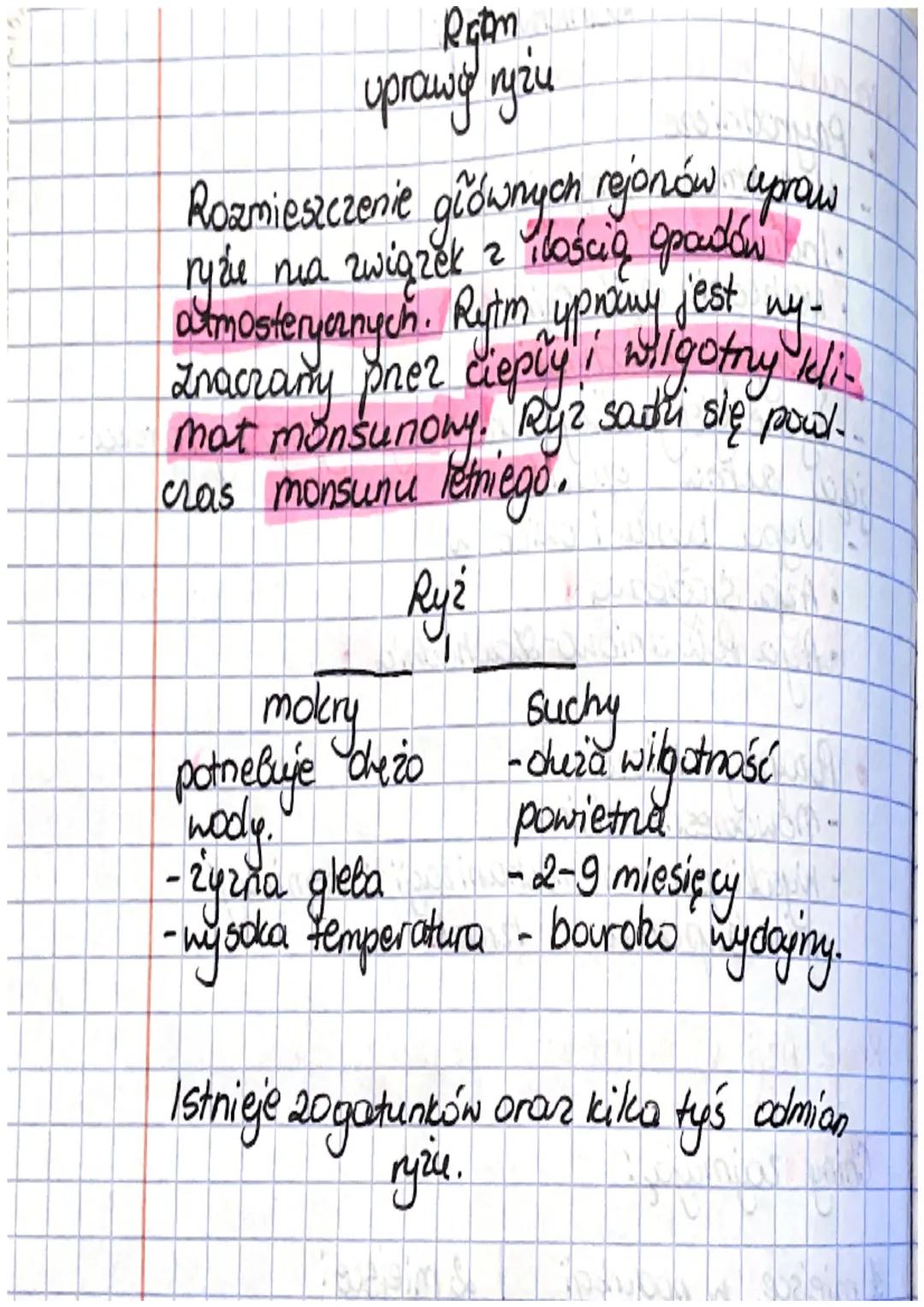 Rolnictwo Azi
Warunki rozwoje rolnictwa w
Pryrodnicze
Konystne występuje w
•Indiach
wschodnia część Chin
"
• półnysep Indochinski
4
żyzne gl