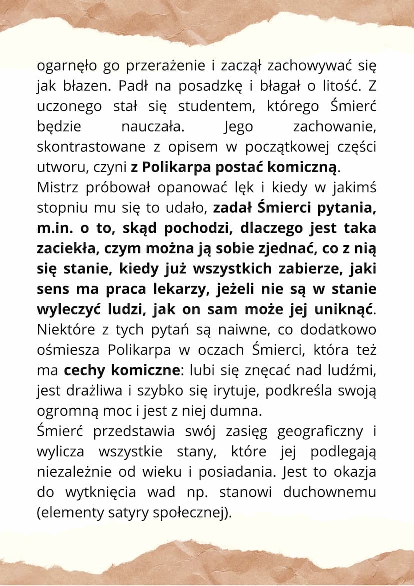 Rozmowa mistrza
Polikarpa ze Śmiercin
за
Rozmowa mistrza Polikarpa ze Śmiercią to przykład
średniowiecznej literatury świeckiej.
Dialog pomi