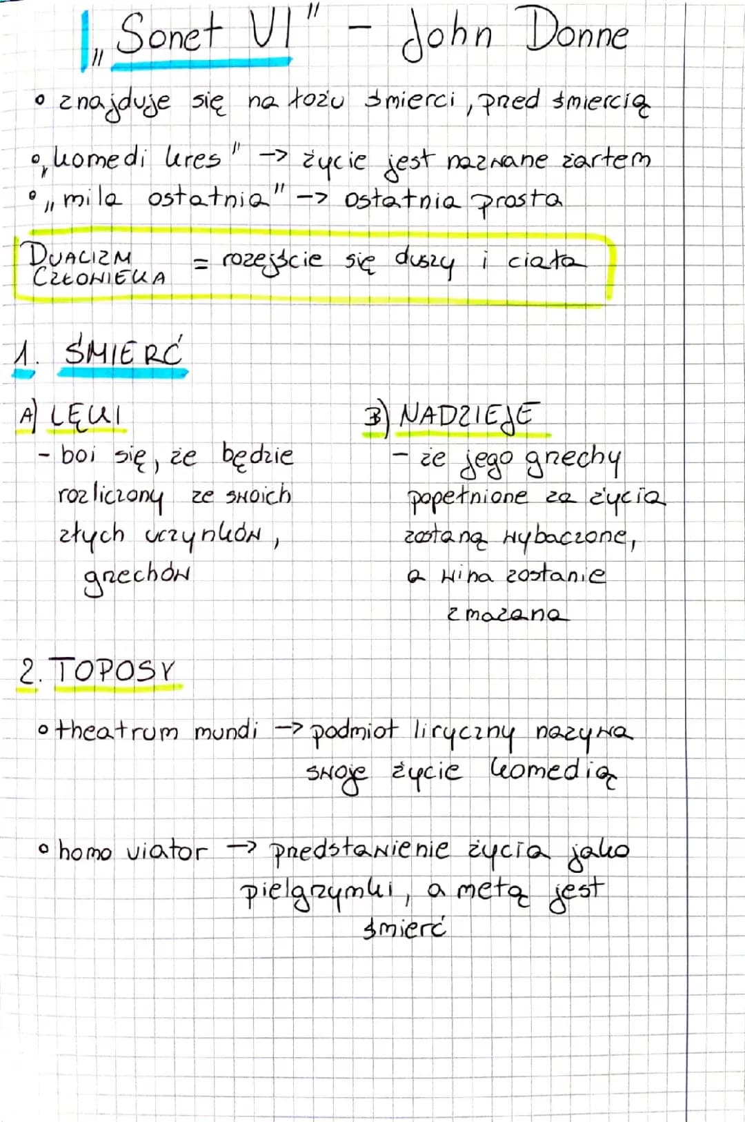 Sonety barokowe i poezja - definicje, interpretacje i środki stylistyczne