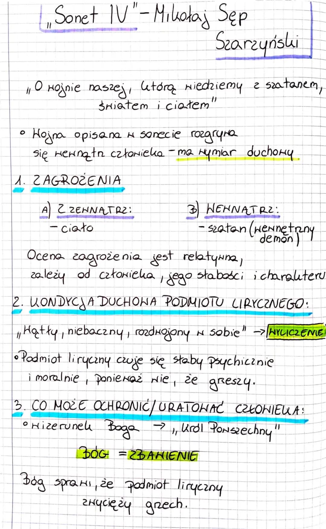 Sonet VI"
John Donne
znajduje się na tożu śmierci, przed śmiercią
komedi leres" -> życie jest nazwane zartem
• , mila ostatnia" -> ostatnia 