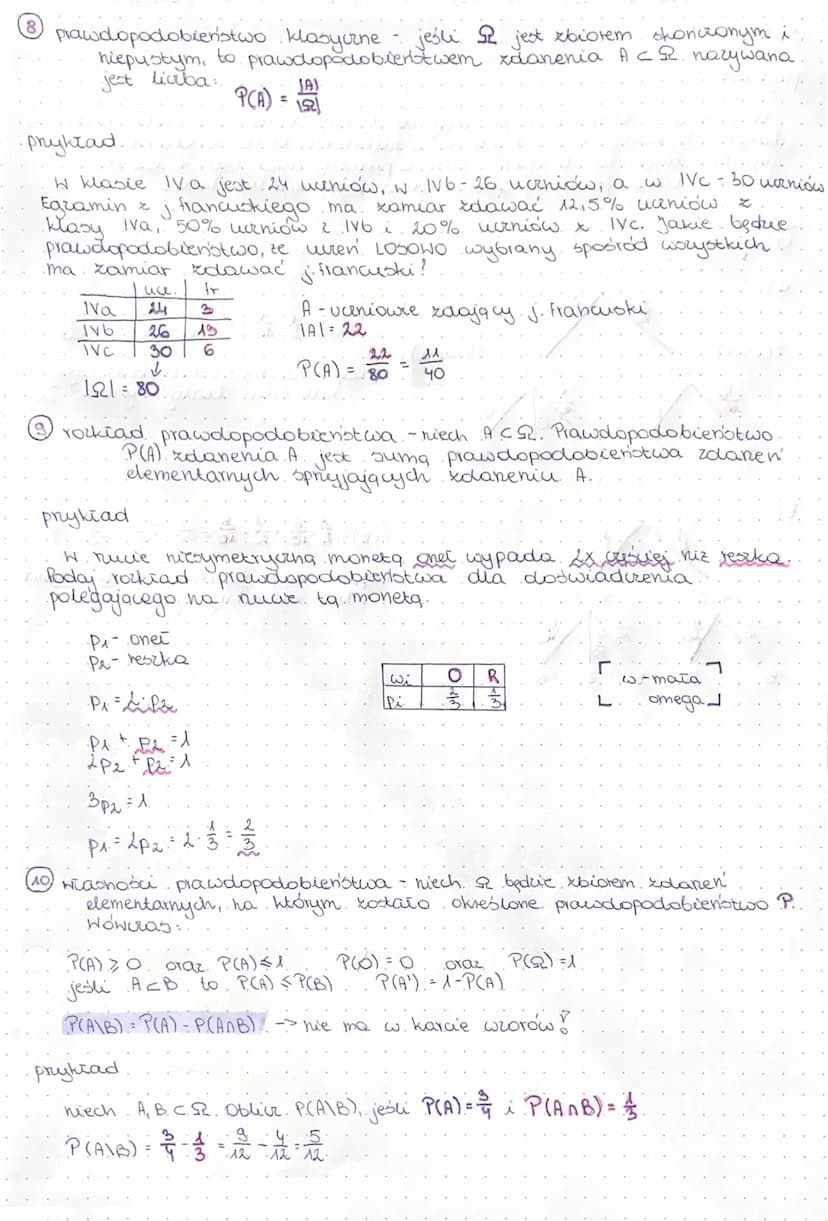 ) Requia mnozenia
przykład
Rrucamy try razy moneta. Hle jest wszystkich możiwości tego doświadczenic
W I rucie dwce mozliwośce, wo II nucie 
