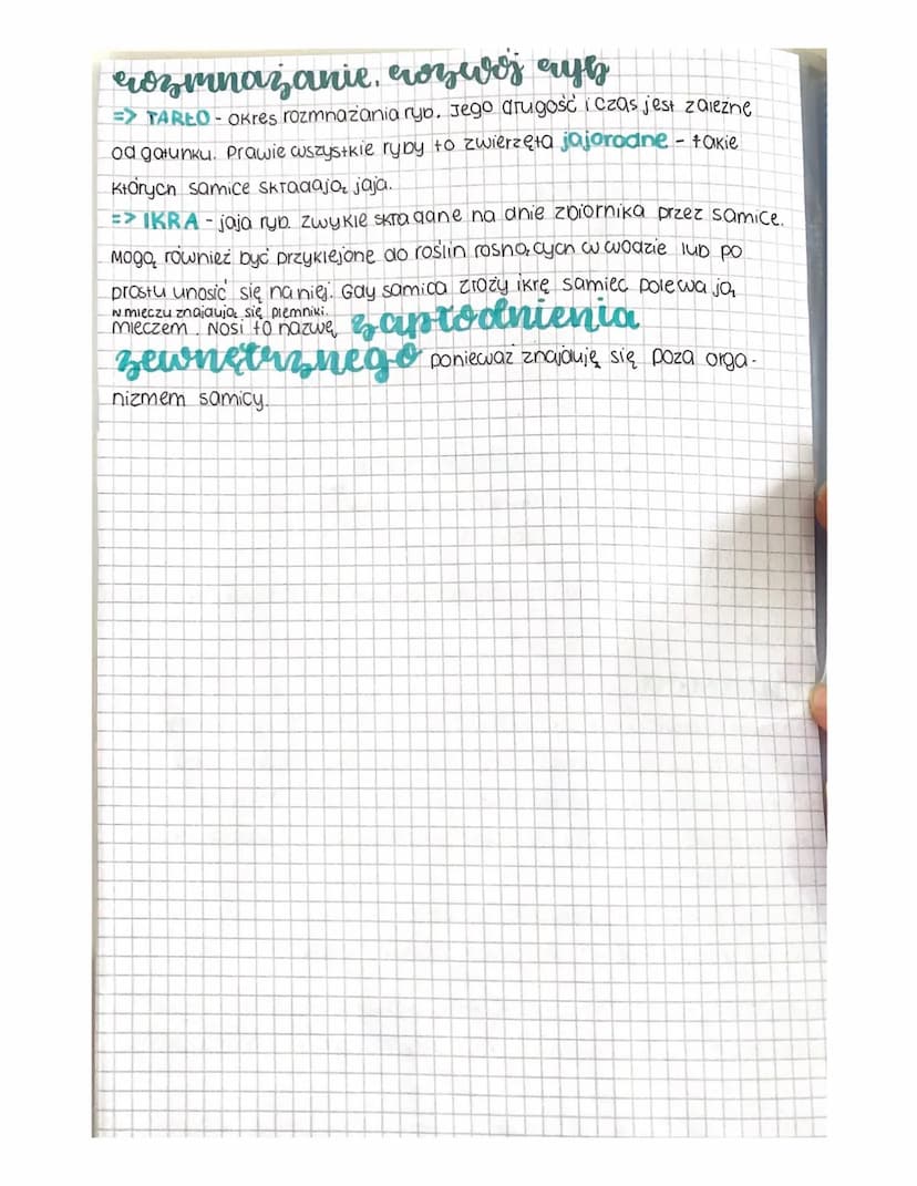 hiologias
miejsce życia
=> Ryby żyją we wszystkich typach srodowisk wodnych
(istoakich i stonychí, zamieszkują wszystkie części zbiorników
w