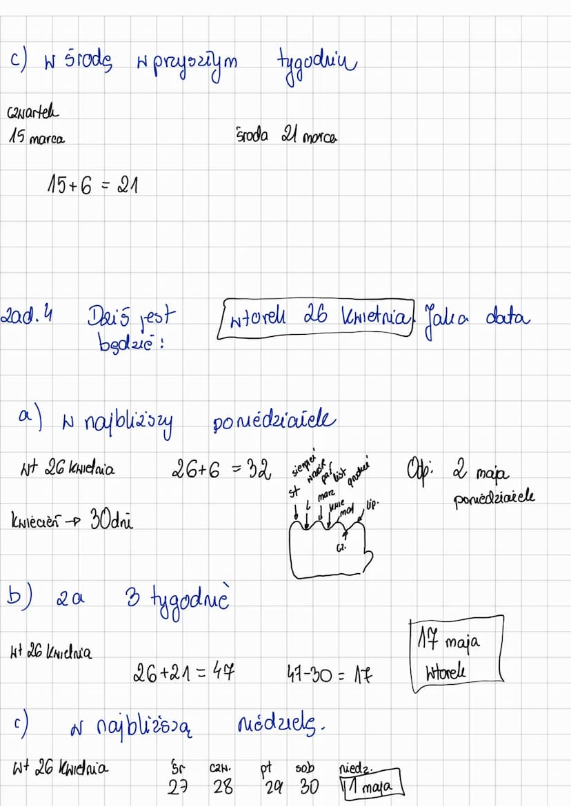 Kalendarz i czas
zad. 1
a) ૦૦ ૨૦૨૨
25 min
1022
b) od 1315
c) od
Ile czasu upłynic.
111²
10
37 mun
7h
do 1047 (poziom A a))
47
do 1342 (pozio