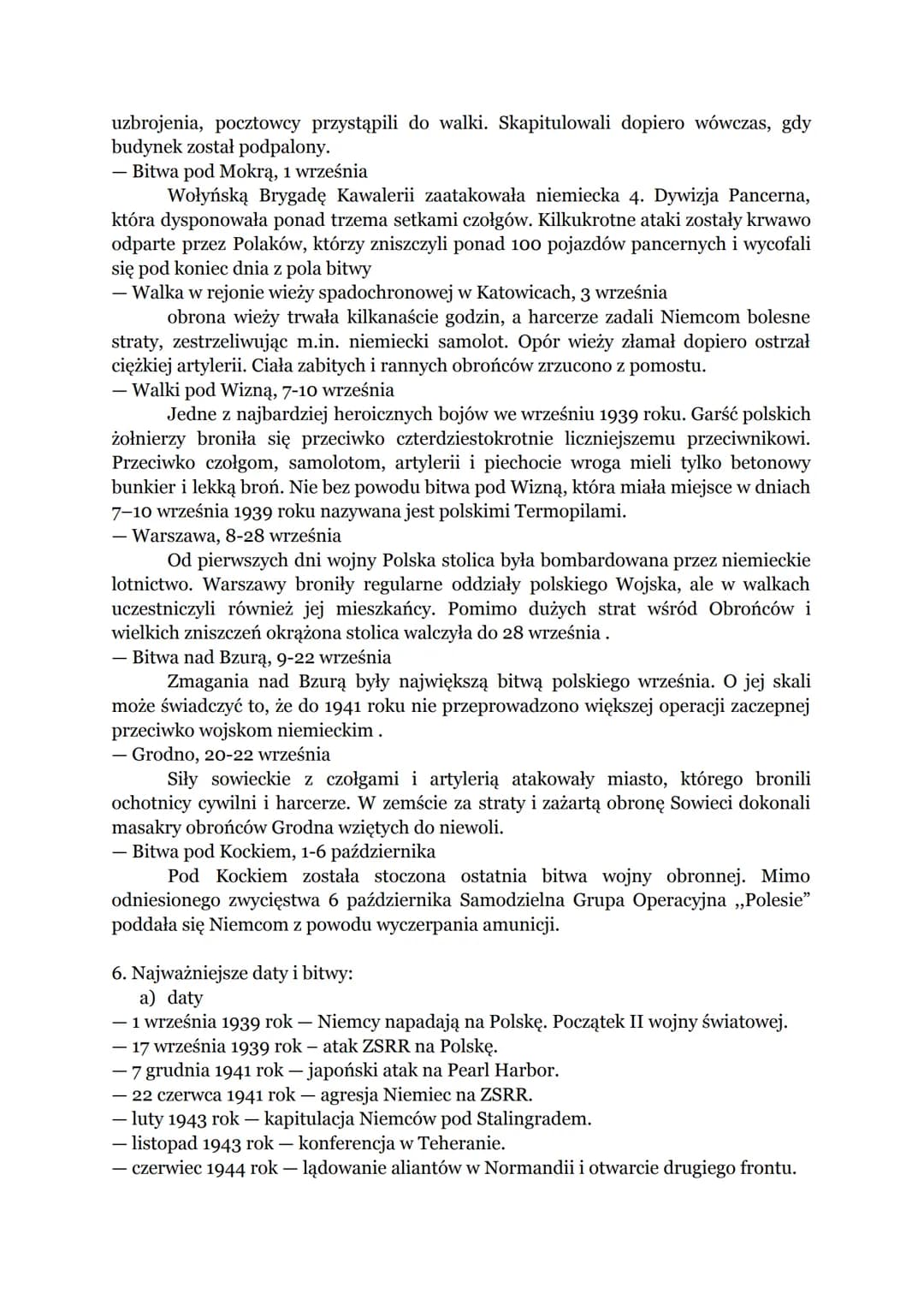 POWTÓRZENIE WIADOMOŚCI Z DZIAŁU “II WOJNA ŚWIATOWA"
1. Postanowienia konferencji Teherańskiej dotyczące:
a) państwa Polskiego
Ustalono nową 