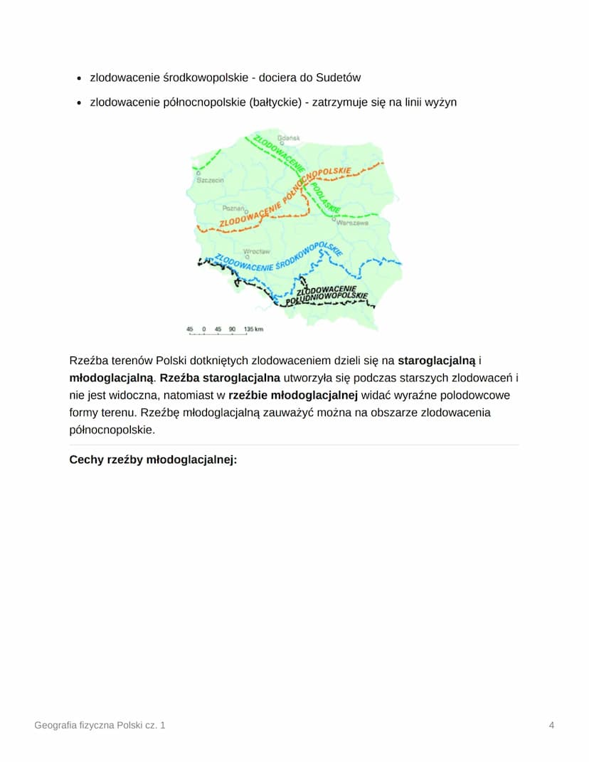 Geografia fizyczna Polski cz. 1
Geologiczne dzieje Polski:
Epoka
PREKAMBR
PALEOZOIK
Geografia fizyczna Polski cz. 1
Okres
Archazoik i
Protez