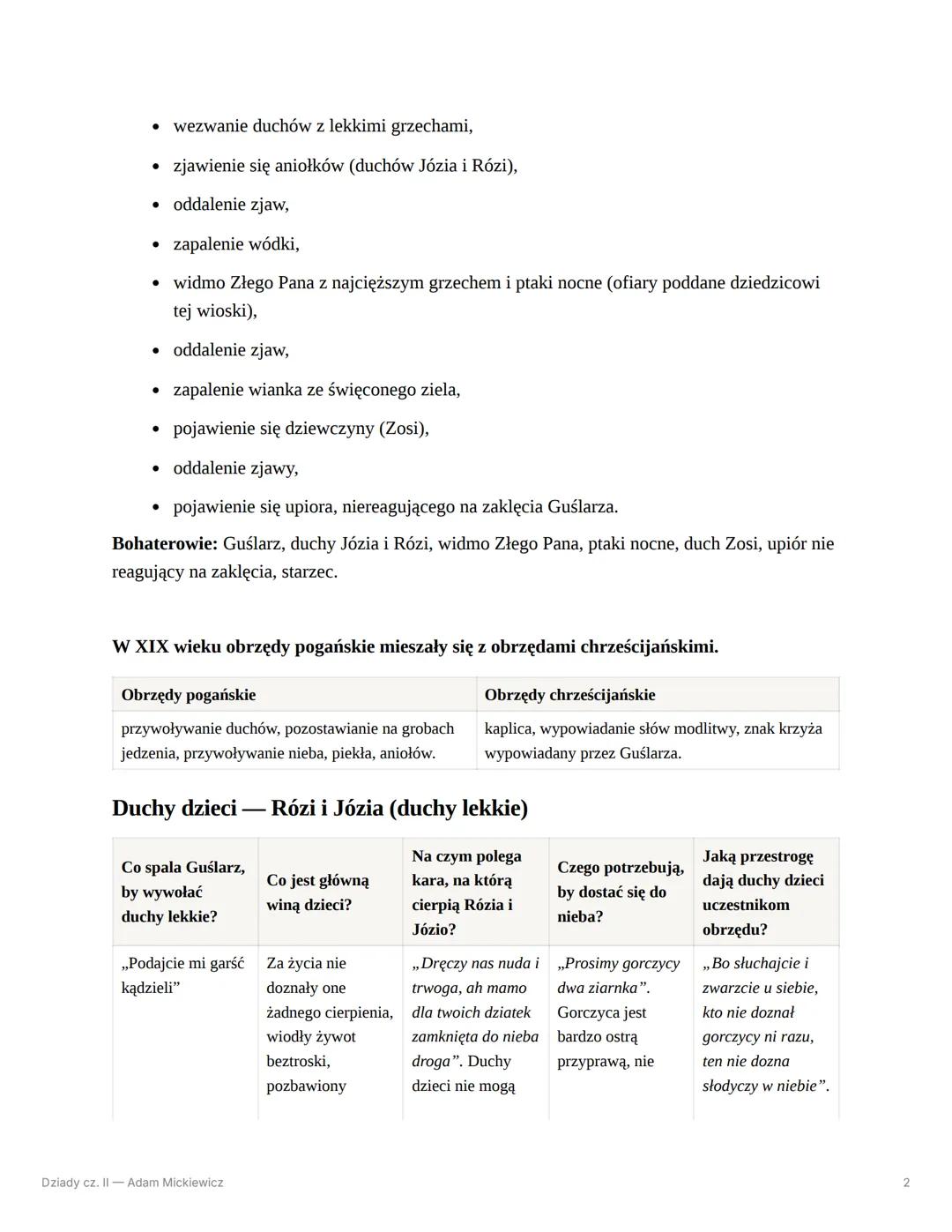 # Dziady cz. II — Adam Mickiewicz

Znaczenie słowa „dziady":

- nazwa uroczystości poświęconej zmarłym,
- nazwy zmarłych przodków,
- tytuł d