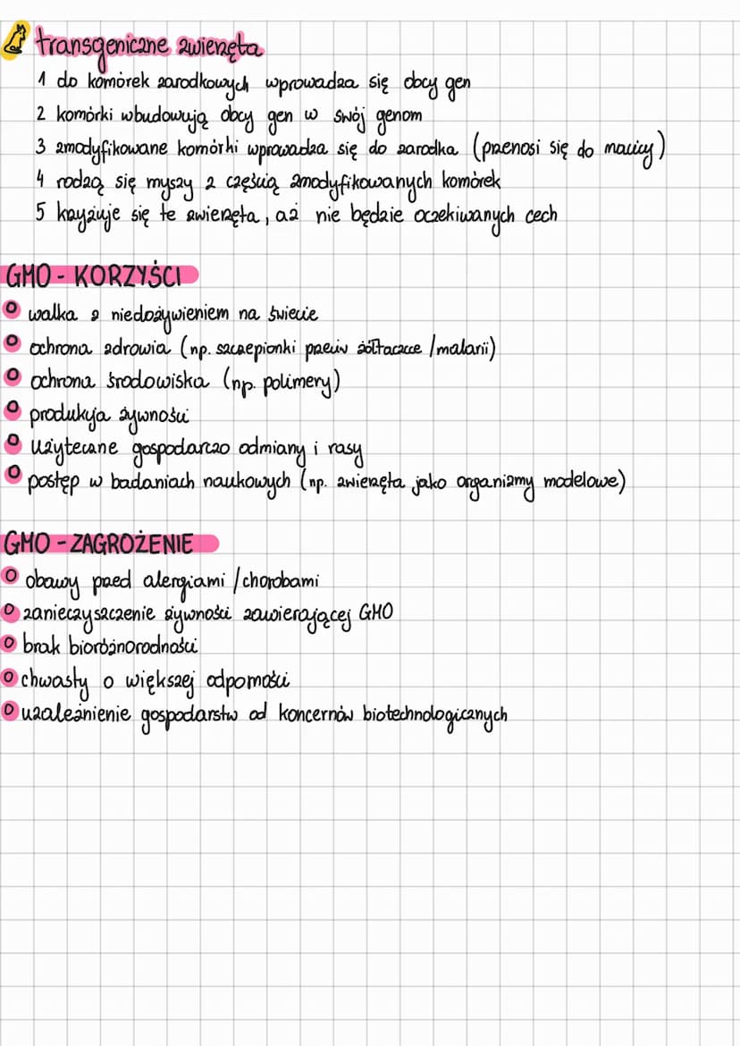 ORGANIZMY ZMODYFIKOWANE
GENETYCZNIE
GMO (organizmy zmodyfikowane genetycznie) - organizm, którego
material genetyczny 20stał zmieniony za po