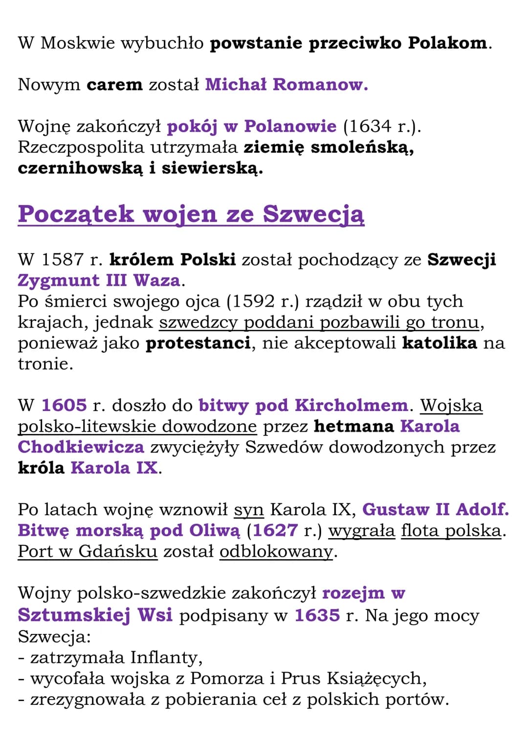 W obronie granic
Rzeczypospolitej
(wiek XVII podsumowanie działu)
(R III, NE kl. 6)
Wojny z Rosją
1576 Stefan Batory królem Polski. Utworzył