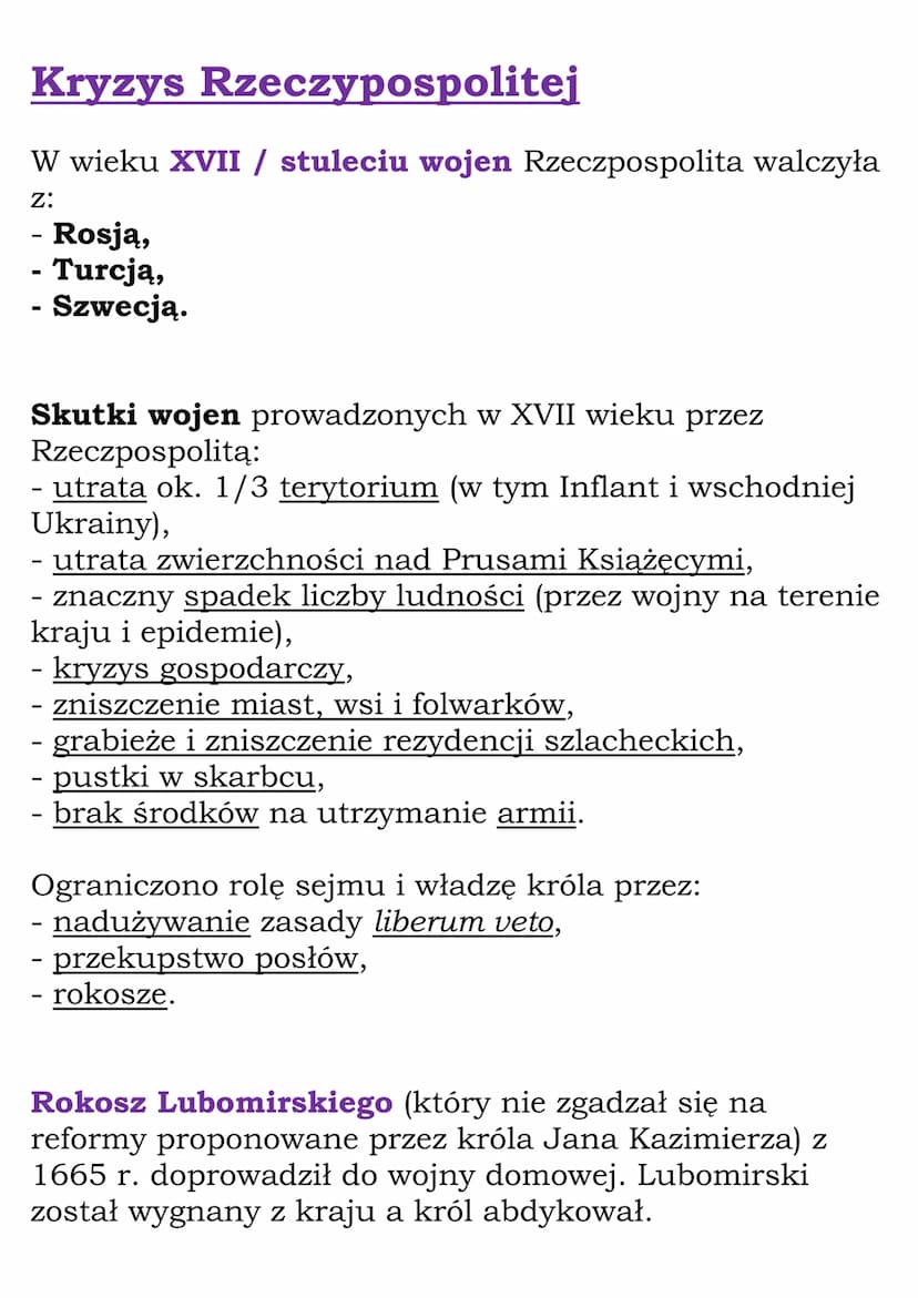 W obronie granic
Rzeczypospolitej
(wiek XVII podsumowanie działu)
(R III, NE kl. 6)
Wojny z Rosją
1576 Stefan Batory królem Polski. Utworzył