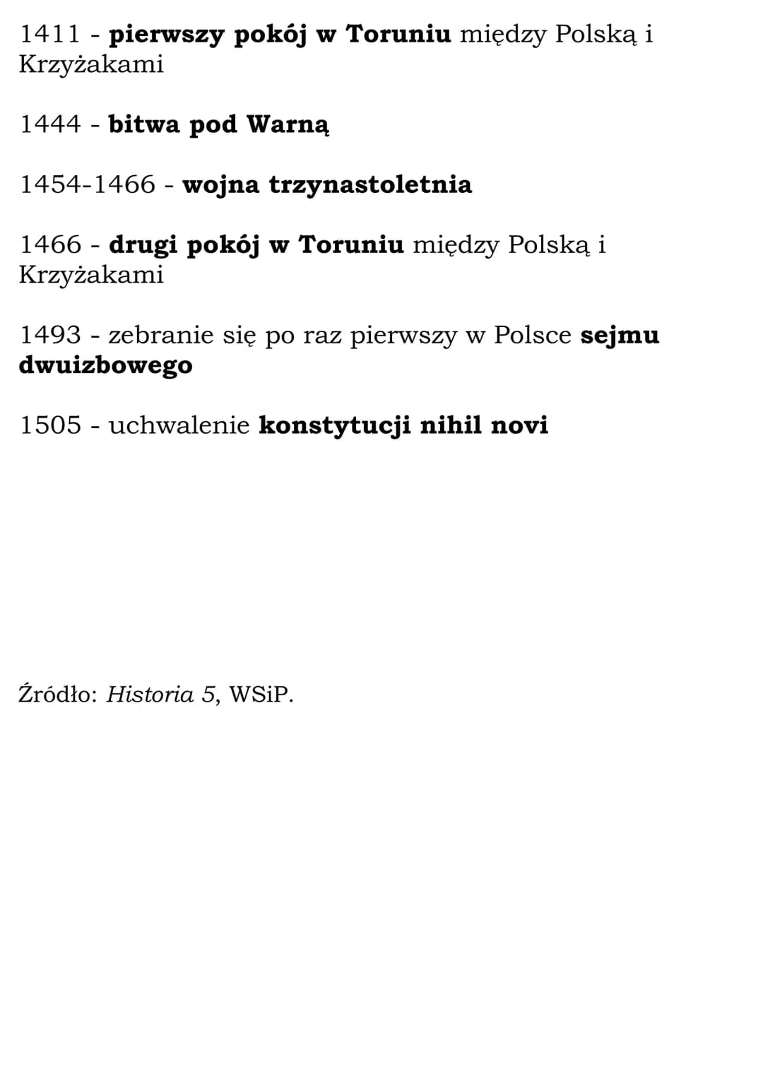 Polska dzielnicowa
i zjednoczona
Dział VII
Najważniejsze daty
1138 - początek rozbicia dzielnicowego w Polsce
1226 - porozumienie Konrada Ma