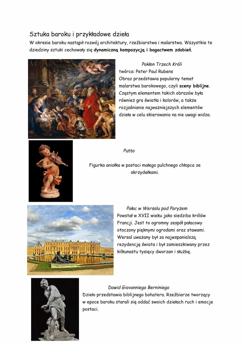 Barok i sarmatyzm
temat 7 dział III notatka
W jakich wiekach była epoka baroku w Europie?
koniec XVI wieku - połowa XVIII wieku to epoka bar