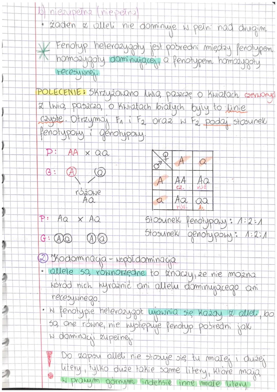 LEKCTA

Temat: DZIEDZICZENIE JEDNOGENOWE. ROŽINE STOSUNKI
DOMINACJI.

@ Między różnymi allelami jednego genu mogą być
następujące stosunki d