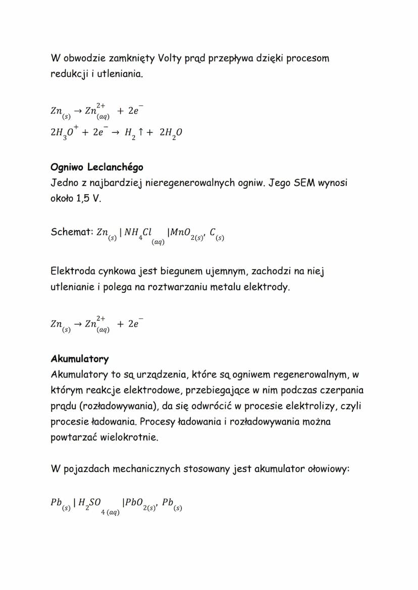 ELEKTROCHEMICZNE ŹRÓDŁA ENERGII
Ogniwa elektrochemiczne
np. ogniwo Daniella:
2+
Zn + Cu → Zn
(s) (aq)
2+
(aq)
+ Cu
cu (s)
Energia przekazywa