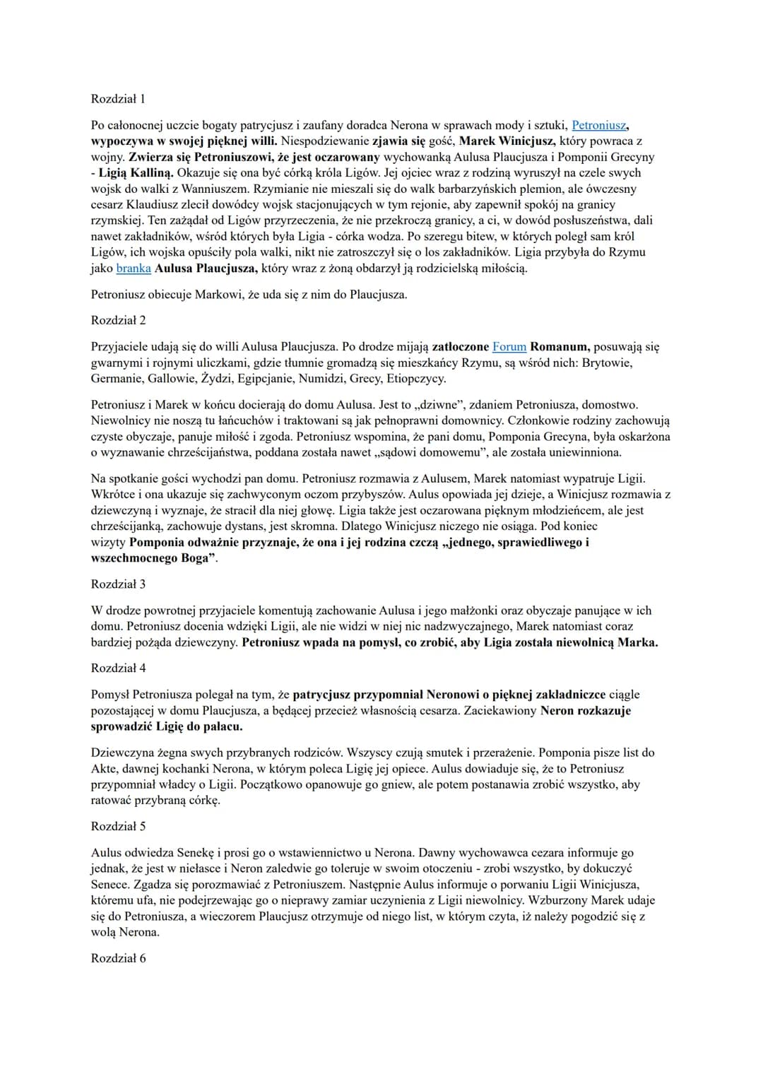 Quo Vadis Henryka Sienkiewicza to powieść historyczna opisująca prześladowania pierwszych chrześcijan
oraz rozwój ich religii.
Akcja Quo Vad