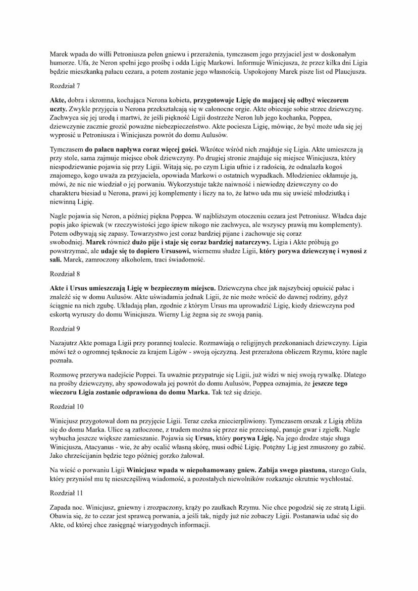 Quo Vadis Henryka Sienkiewicza to powieść historyczna opisująca prześladowania pierwszych chrześcijan
oraz rozwój ich religii.
Akcja Quo Vad