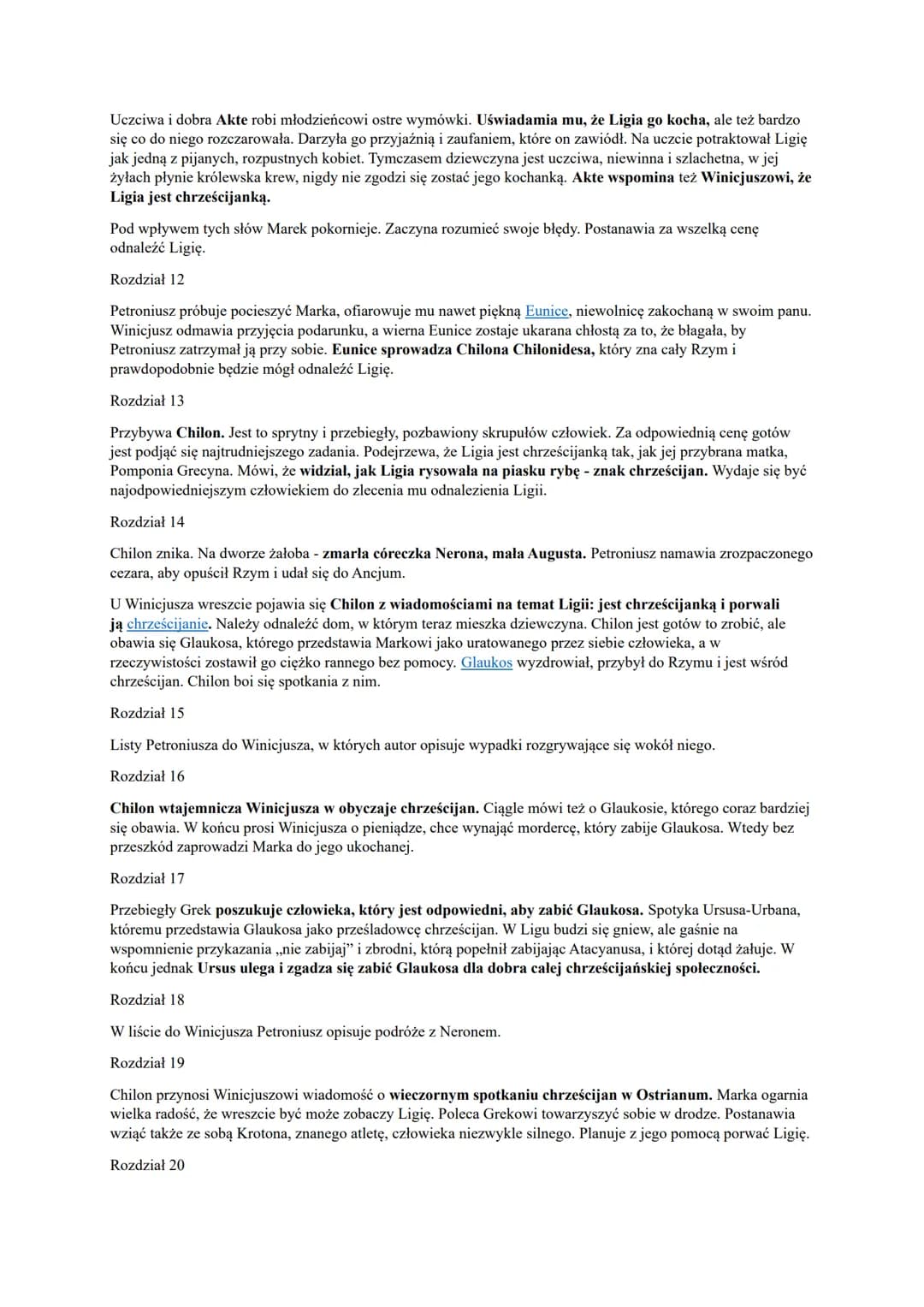 Quo Vadis Henryka Sienkiewicza to powieść historyczna opisująca prześladowania pierwszych chrześcijan
oraz rozwój ich religii.
Akcja Quo Vad
