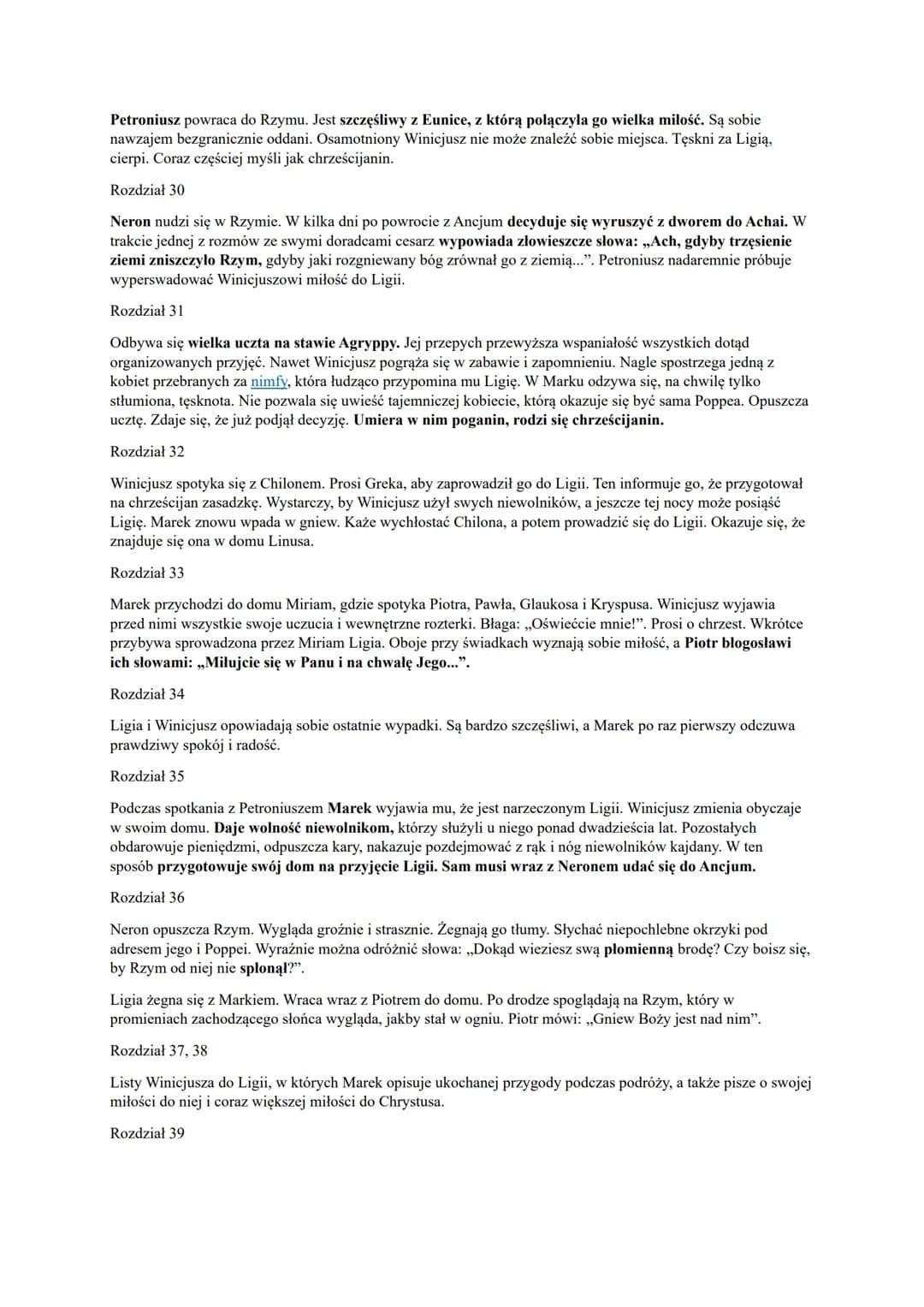 Quo Vadis Henryka Sienkiewicza to powieść historyczna opisująca prześladowania pierwszych chrześcijan
oraz rozwój ich religii.
Akcja Quo Vad