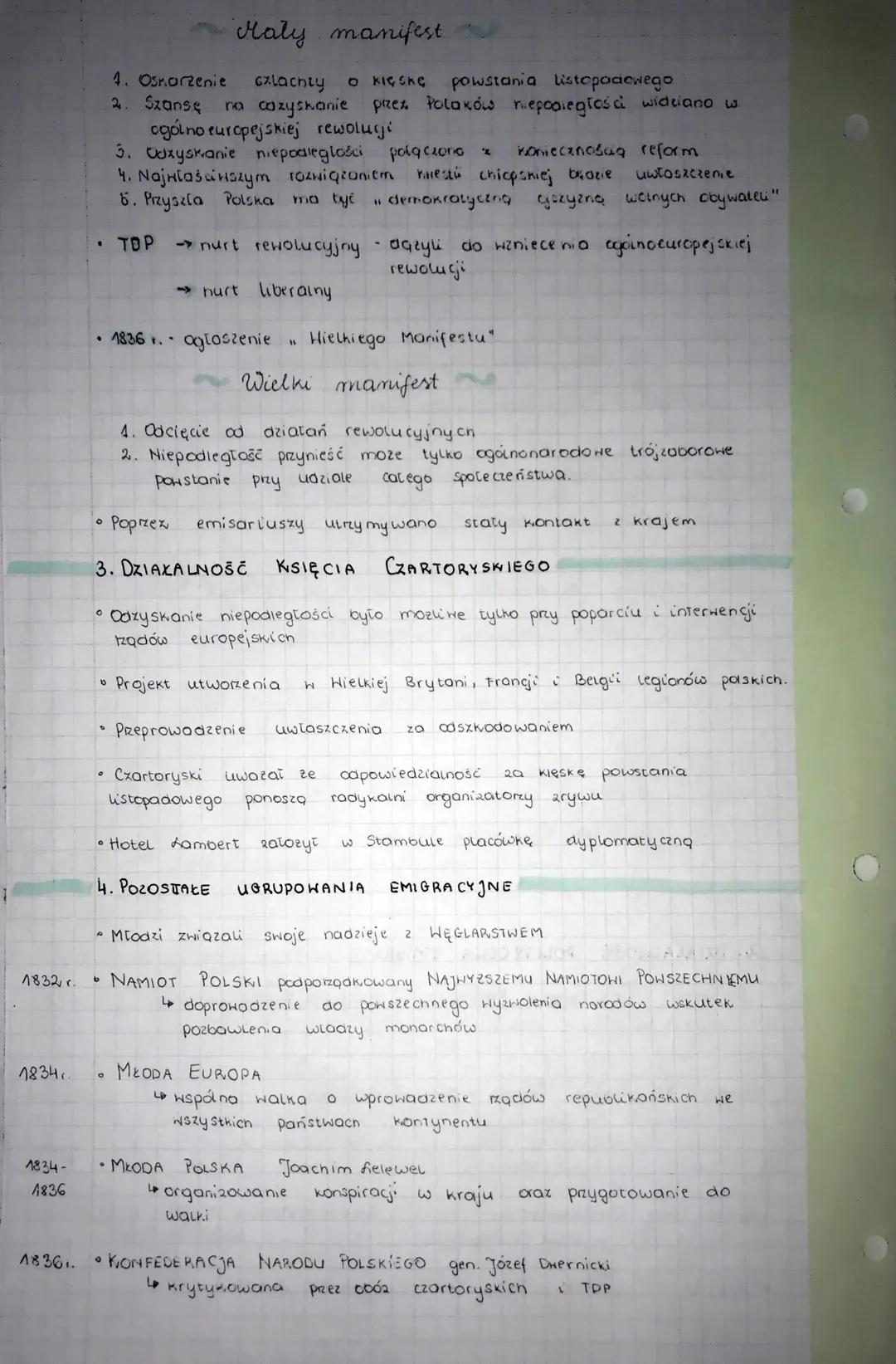 WIELKA EMIGRACIA
1. EMIGRACJA POPOWSTANIONA
• Hraz z upadkiem powstania rozpoczęły 24 represje uxtec
uczeshow.
• Cor zmienit najwyższy Hymio