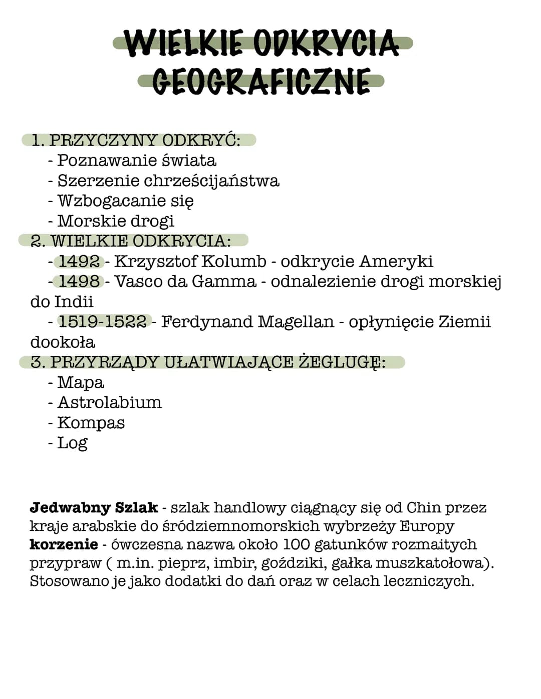 Wielkie odkrycia geograficzne 