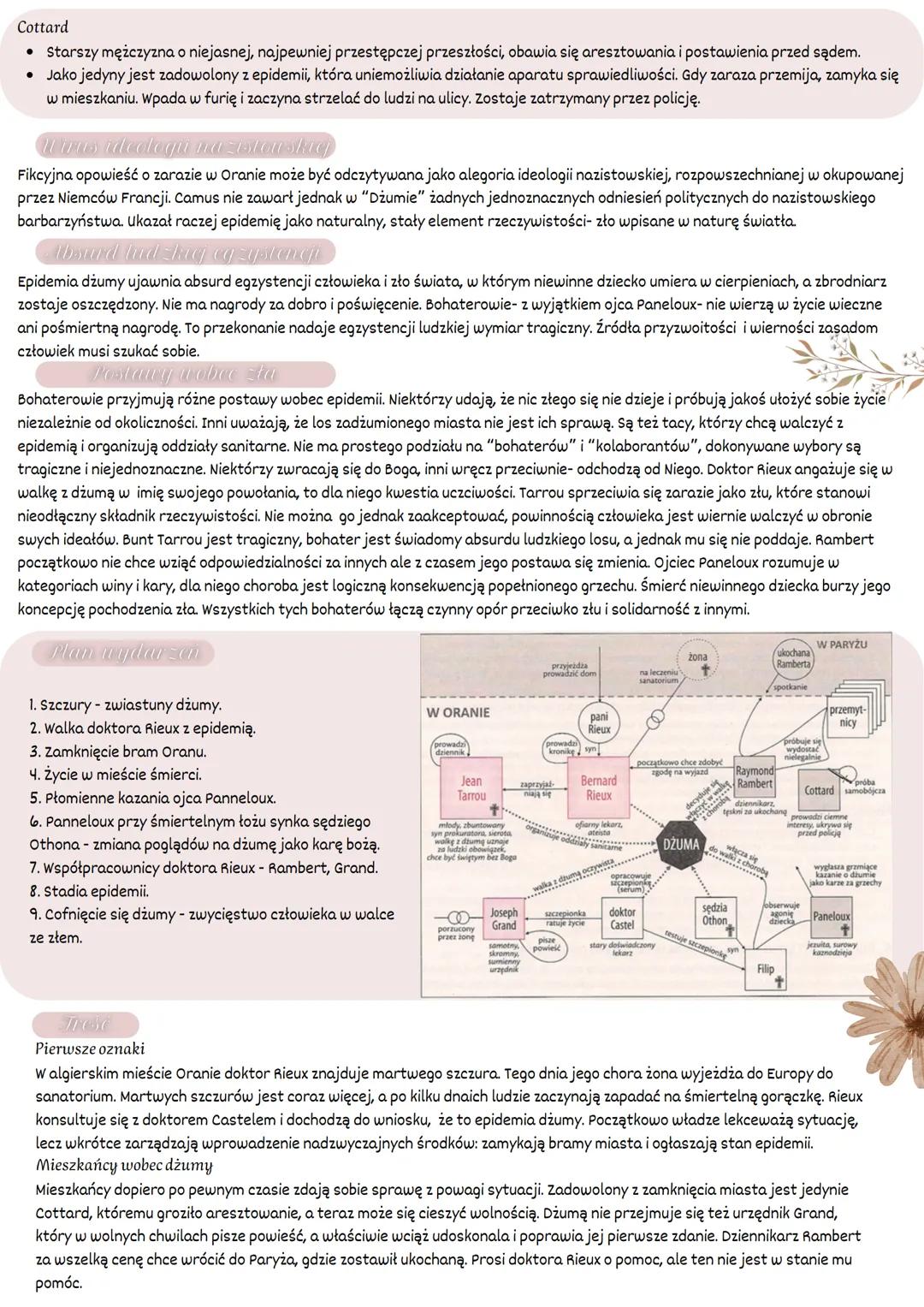 "Dzuma" Albert Camus
Utwór Camusa ukazał się wkrótce po II wojnie światowej, w 1947 r. Autor nawiązywał w nim do niedawnych wydarzeń
history