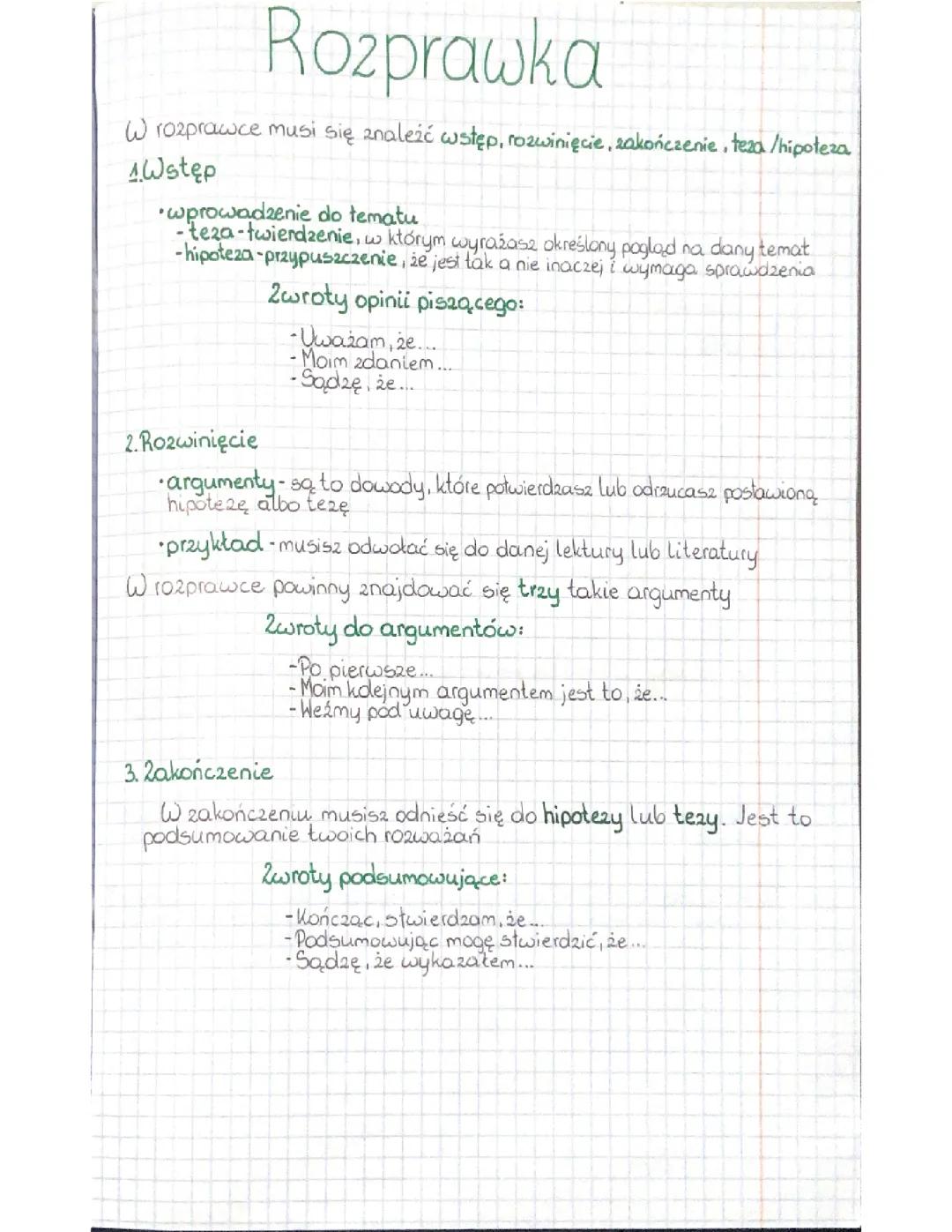 Jak napisać skuteczną rozprawkę?