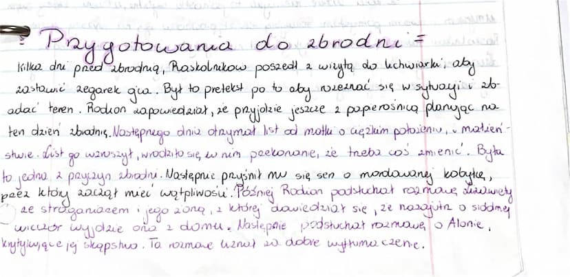 trandat.
unty
U
Przygotowania do zbrodni =
Kilka dni przed zbrodnią, Raskolnikow poszed a wizytą do kichwiark', aby
2
to
vieznać się w
i ab-