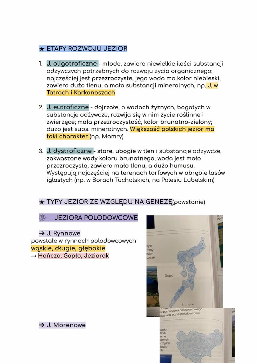 ◆ JEZIORA
→ naturalny zbiornik wodny utworzony w zagłębieniu terenu.
Aby doszło do powstania takiego zbiornika, muszą zostać
spełnione warun