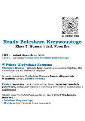 Know Rządy Bolesława Krzywoustego Klasa 5, Wczoraj i dziś, Nowa Era thumbnail
