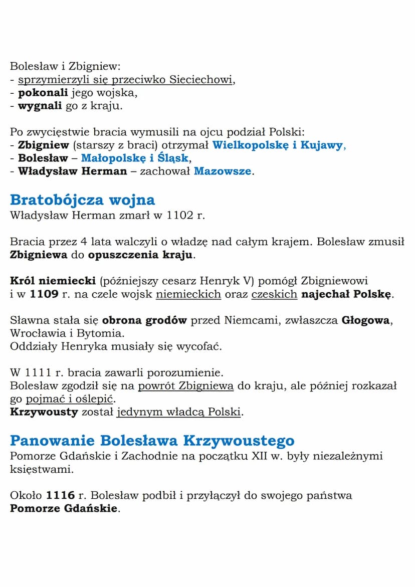 --- OCR Start ---
MZ_LEARNING_KNOW
Rządy Bolesława Krzywoustego
1109 r.
1138 г.
Klasa 5, Wczoraj i dziś, Nowa Era
najazd niemiecki na Polskę