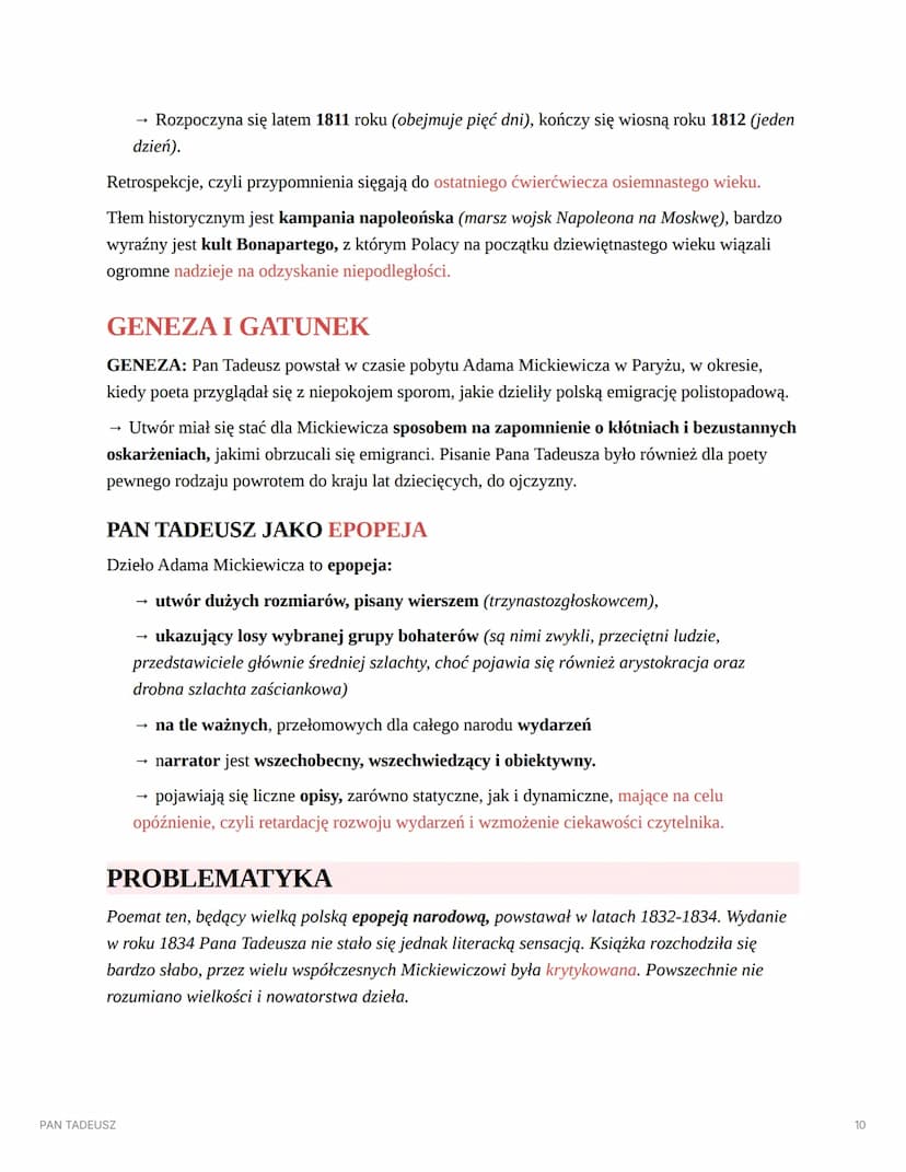 秭主画
Dt fot
津
PAN TADEUSZ
PAN TADEUSZ
AUTOR: ADAM MICKIEWICZ
▼ STRESZCZENIE
Księga I. Gospodarstwo
Księga ta rozpoczyna się inwokacją: "Litwo