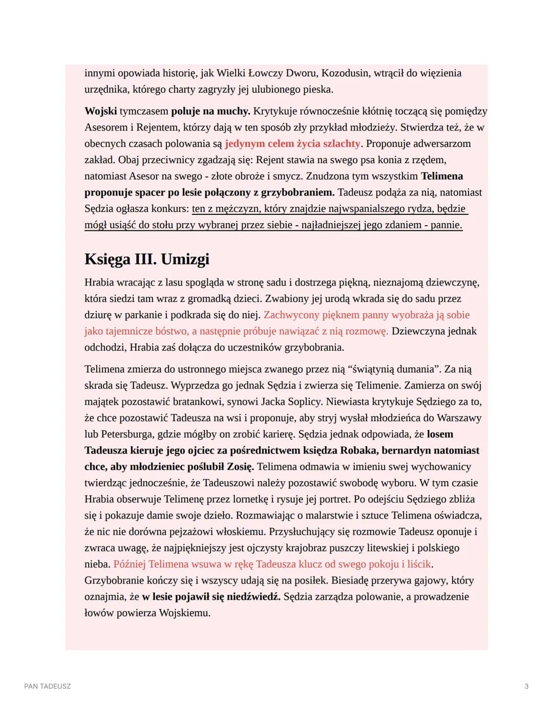 秭主画
Dt fot
津
PAN TADEUSZ
PAN TADEUSZ
AUTOR: ADAM MICKIEWICZ
▼ STRESZCZENIE
Księga I. Gospodarstwo
Księga ta rozpoczyna się inwokacją: "Litwo