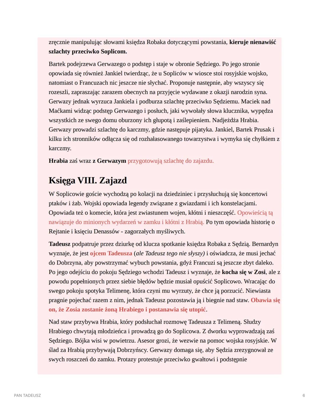 秭主画
Dt fot
津
PAN TADEUSZ
PAN TADEUSZ
AUTOR: ADAM MICKIEWICZ
▼ STRESZCZENIE
Księga I. Gospodarstwo
Księga ta rozpoczyna się inwokacją: "Litwo