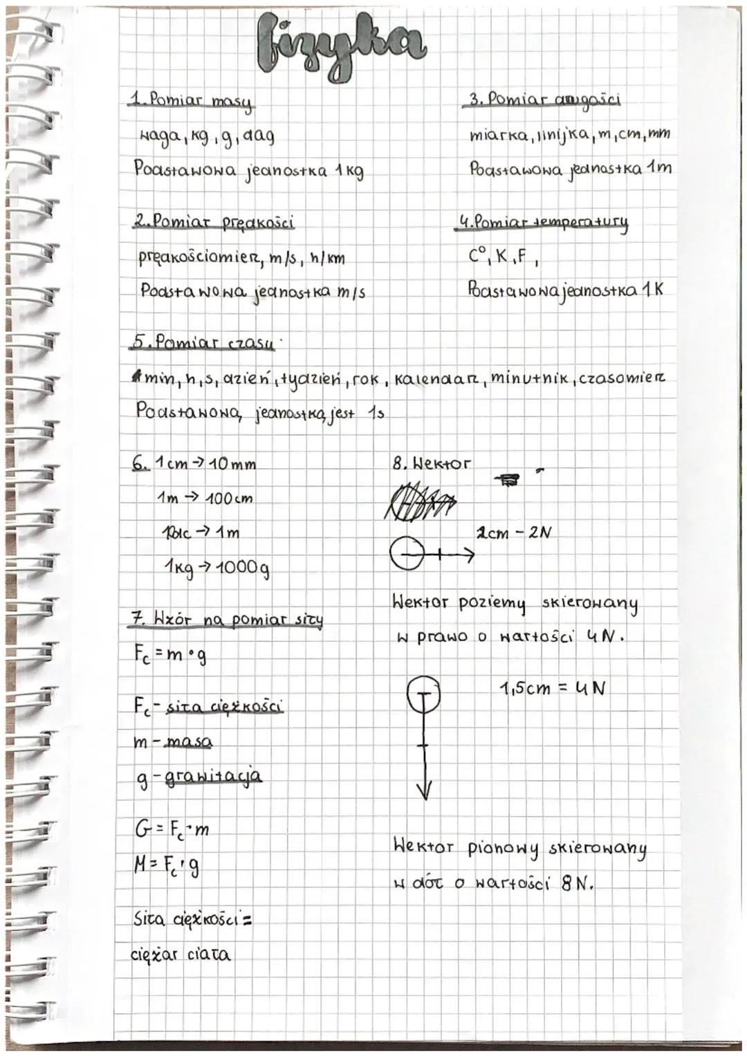 T
1.Pomiar masy
waga, kg, g, dag
Podstawowa jeanostka 1kg
fizyka
2. Pomiar prędkości
preakosciomier, m/s, h/km
Podstawowa jednostka m/s
6.1c