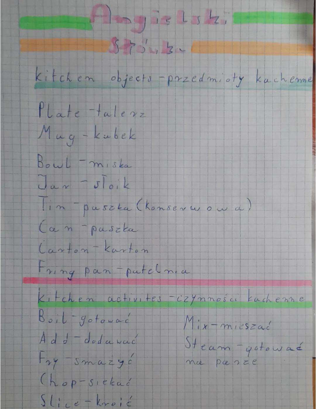 Angielski dla 5 klasy: Dział 2