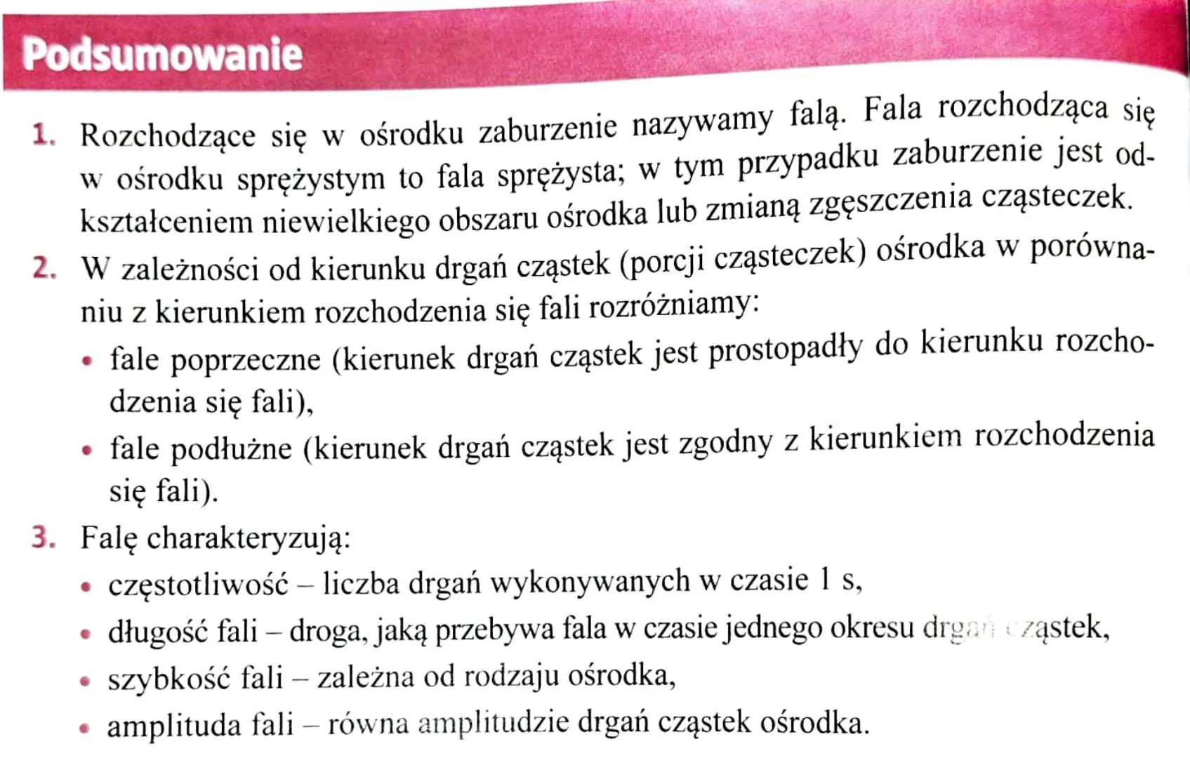 Lekija
Temat: Ponturene
Amplituda: Najinększe wychylenie
ciała z położenia równowage (A)
Wychylenie liata & położenia
roundhiagi (x)
Okres d