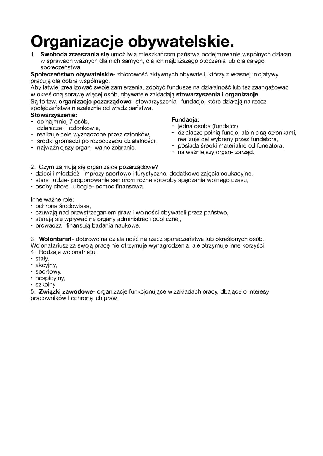 Organizacje obywatelskie