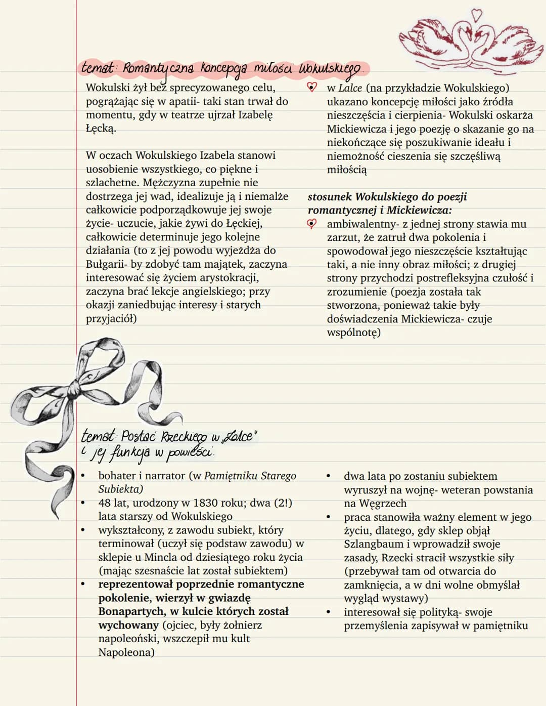 temat: Podstawowe informage.
czas i miejsce akcji:
●
●
●
●
●
tło historyczne w „Lalce":
epoka napoleońska- w opowiadaniach ojca
Rzeckiego, j