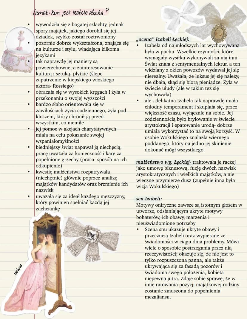 temat: Podstawowe informage.
czas i miejsce akcji:
●
●
●
●
●
tło historyczne w „Lalce":
epoka napoleońska- w opowiadaniach ojca
Rzeckiego, j