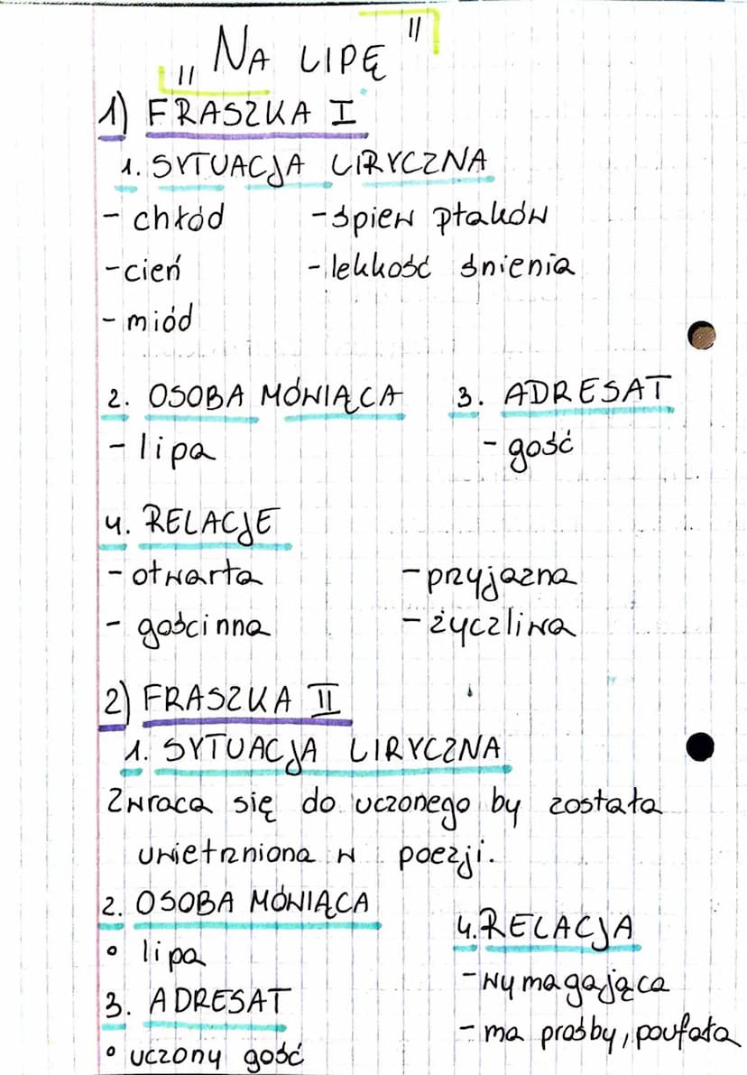 PIESN XX
1. CHARAKTER
o biesiadna - bawi się, pije, żartuje
filozoficzna - daje rady jak żyć,
JSM 3G
t.co cenić
O
2. TEMAT/PODMIOT LIRYCZNY
