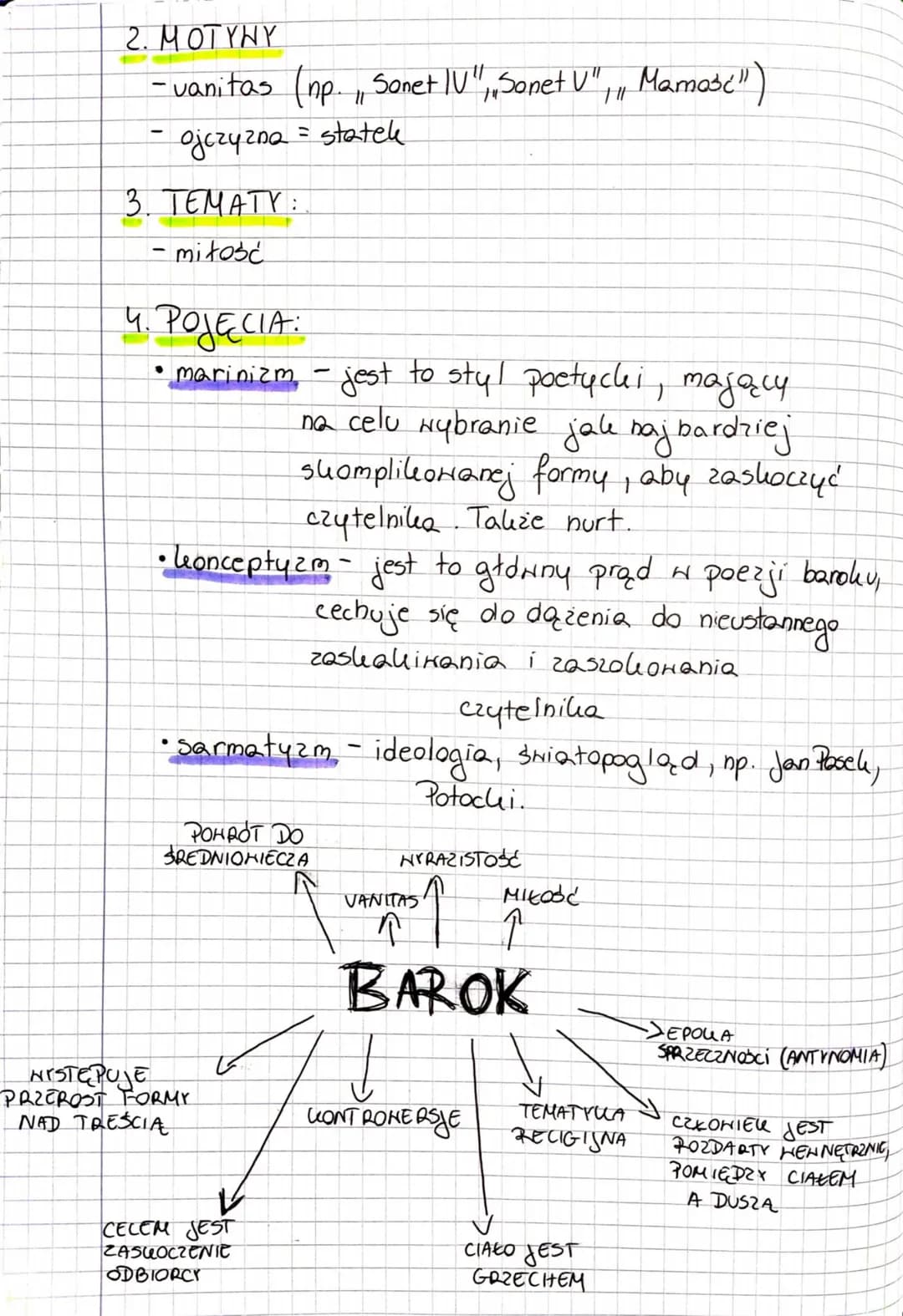 BAROK
1. FILOZOFIE
ok
A) Pascal - mistycyzm
-człoNich jest drobing Hobec nicości i drobing
wobec niesleończoności
- człowiek jest jednocześn