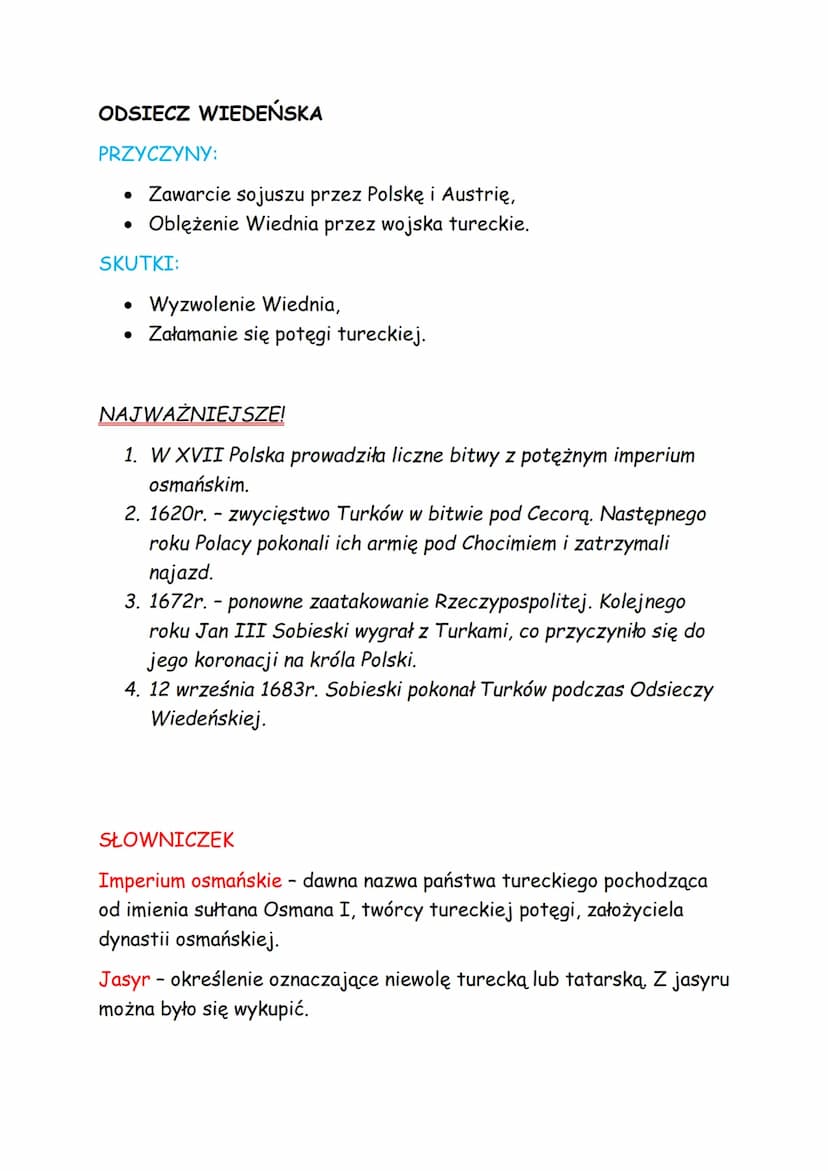 # Temat: Wojny z Turcja.

Sułtan - władca Turcji w XVII w.

# RELACJE RZECZYPOSPOLITEJ Z TURCJĄ

W XV i XVI wieku relacje Polski z Turcją by